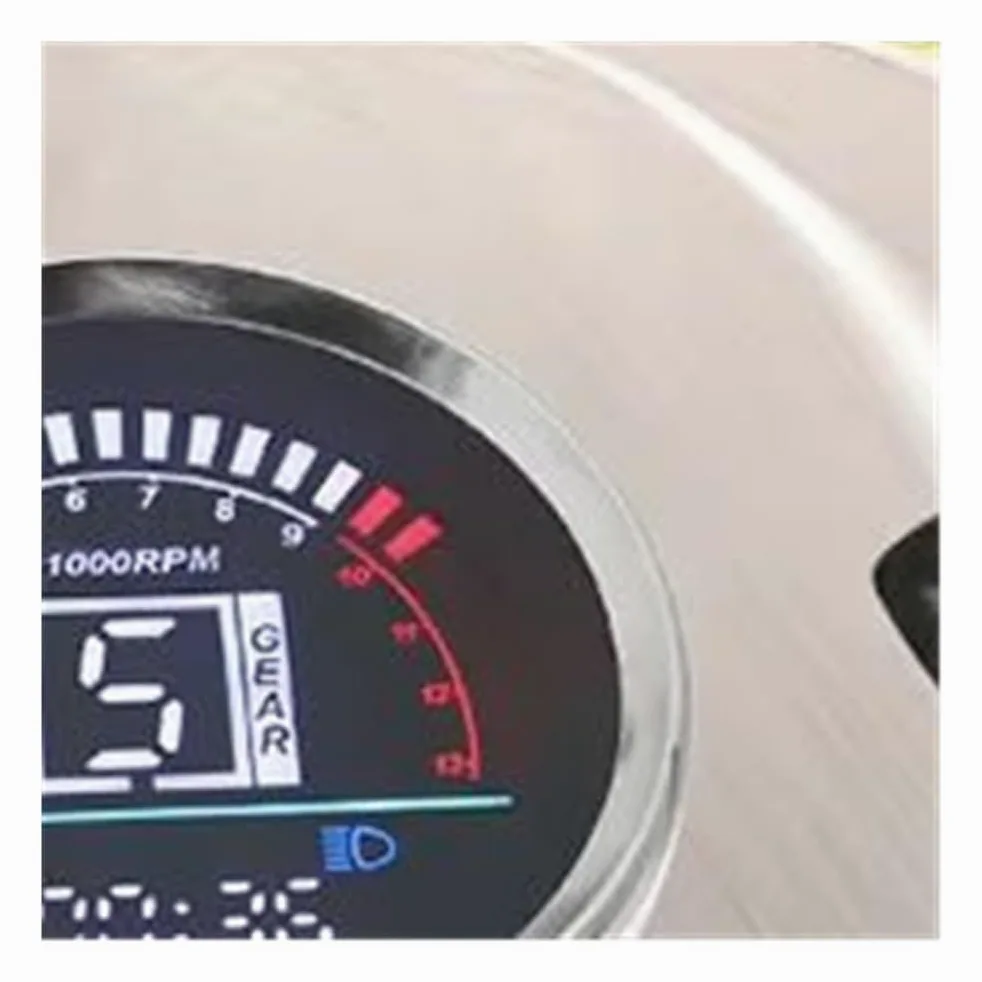 Velocímetro Digital Tacómetro digital para motocicleta velocímetro mph km/h, contador horas, medidor de velocidad, odómetro, indicador marcha, instrumento para