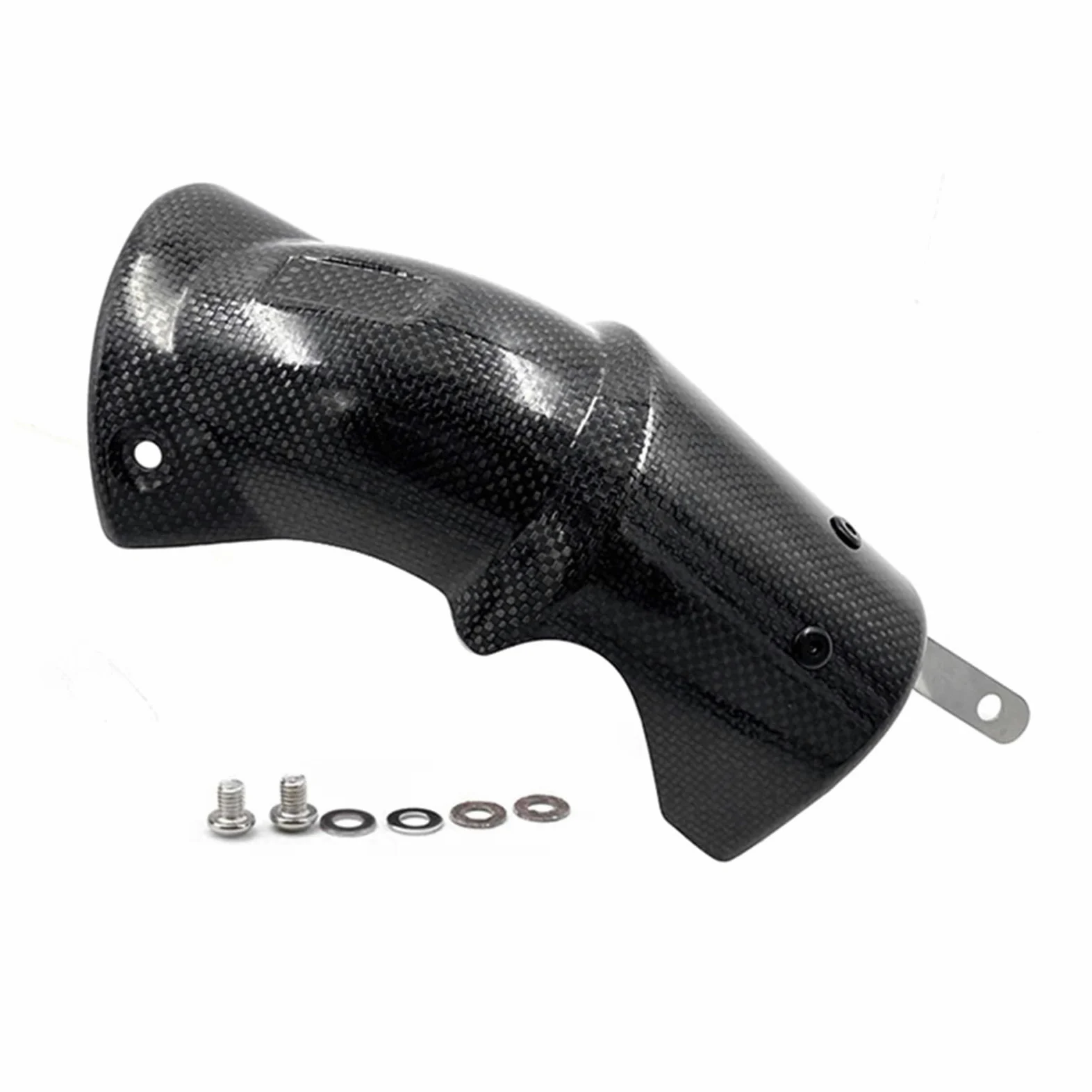 Deflectores de Calor para Escape Protector de Fibra de Carbono para Tubo de Escape de Motocicleta, Protector térmico, Compatible con BMW S1000RR, S1000R, R1200GS Motocicleta Tubo Protector