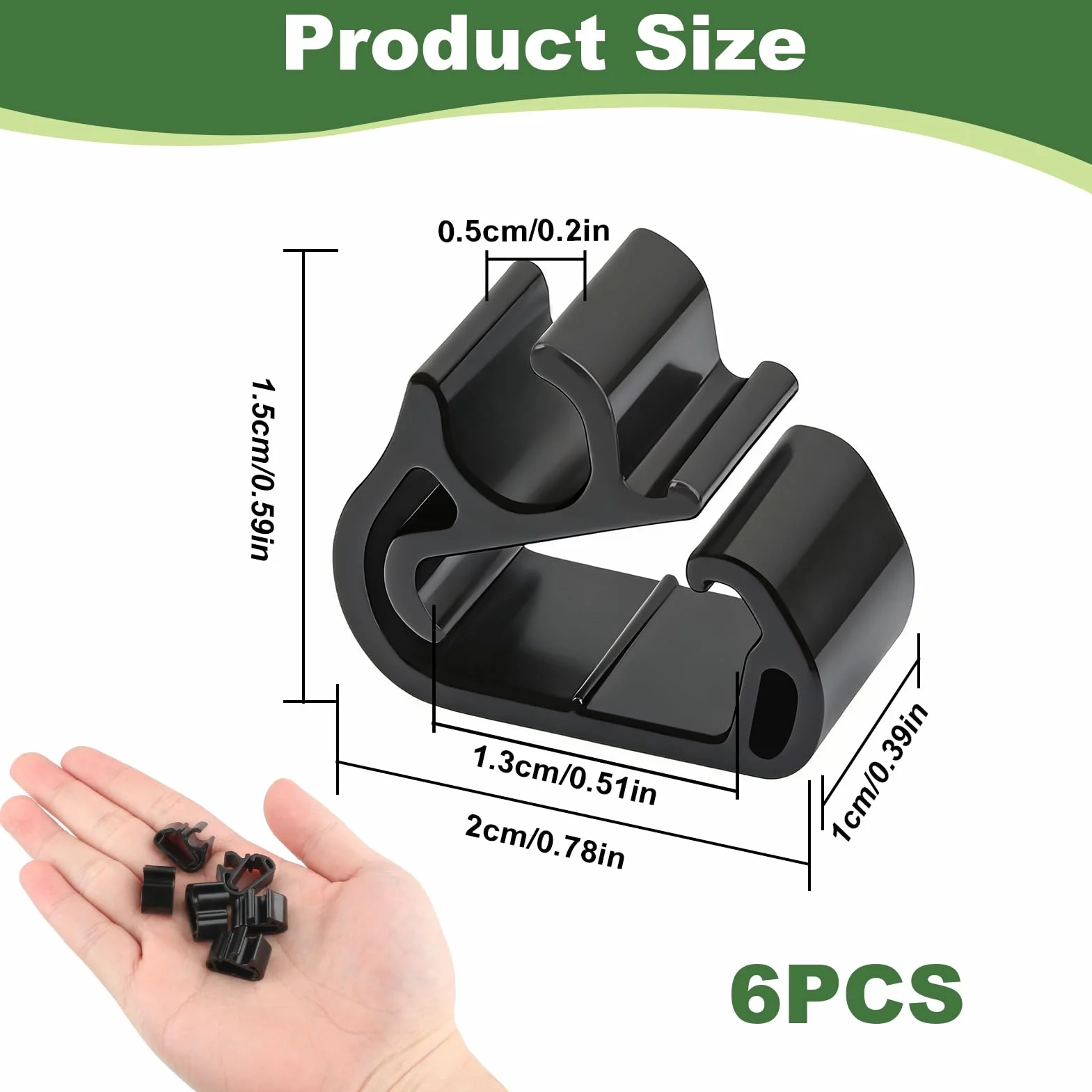 6 Piezas Clips para Brazo Limpiaparabrisas compatible con Peugeot 3008 5008 Citroën C5 DS7, Juego de Clips de Repuesto para Fijación de Manguera Lavaparabrisas