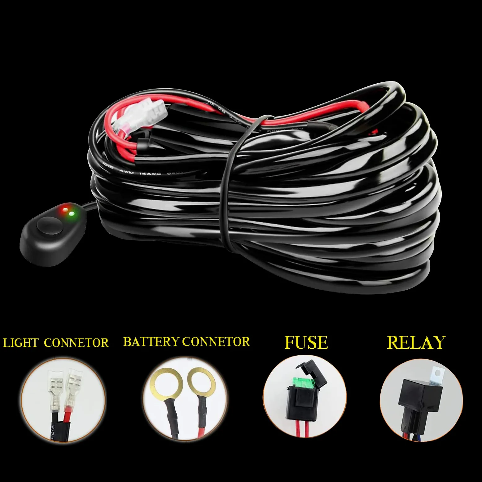 AUXTINGS 42 Pulgada 540W LED Barra de luz 7D Foco de inundación de Haz Combo Impermeable Doble Fila LED Luces de Buceo de Trabajo para Todoterreno vehículo