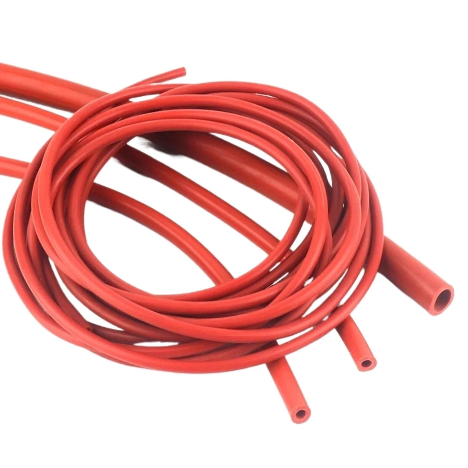 Tubo de Silicona roja de 1 m, Manguera de Goma Flexible de 3 a 50 mm, línea de Bomba de Aire Resistente al Calor y Engrosada Manguera de Gasolina(50 x 60mm)