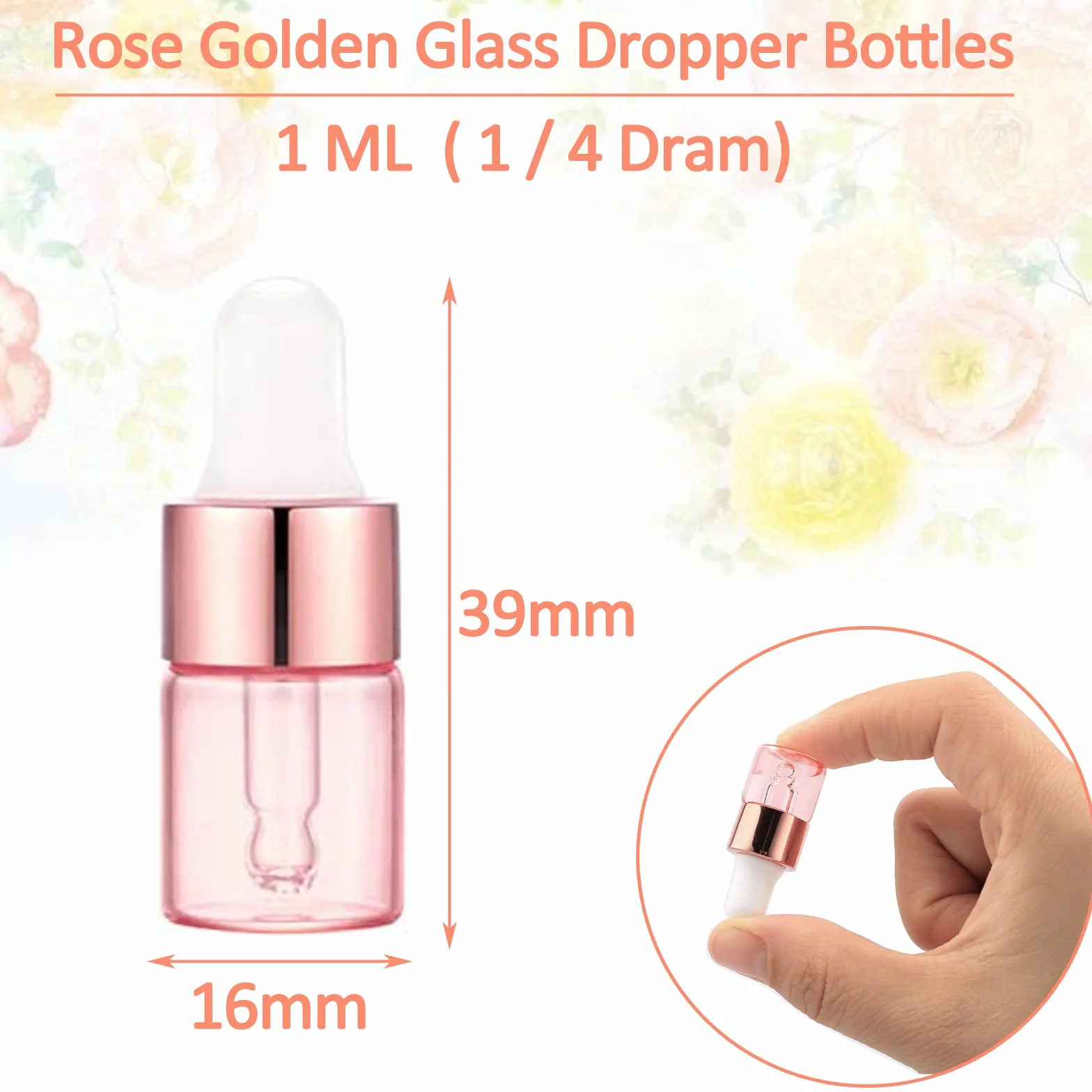 Alledomain botellas vacías mini con gotero pipetas de aleación de aluminio tapa muestras recargables para aceites