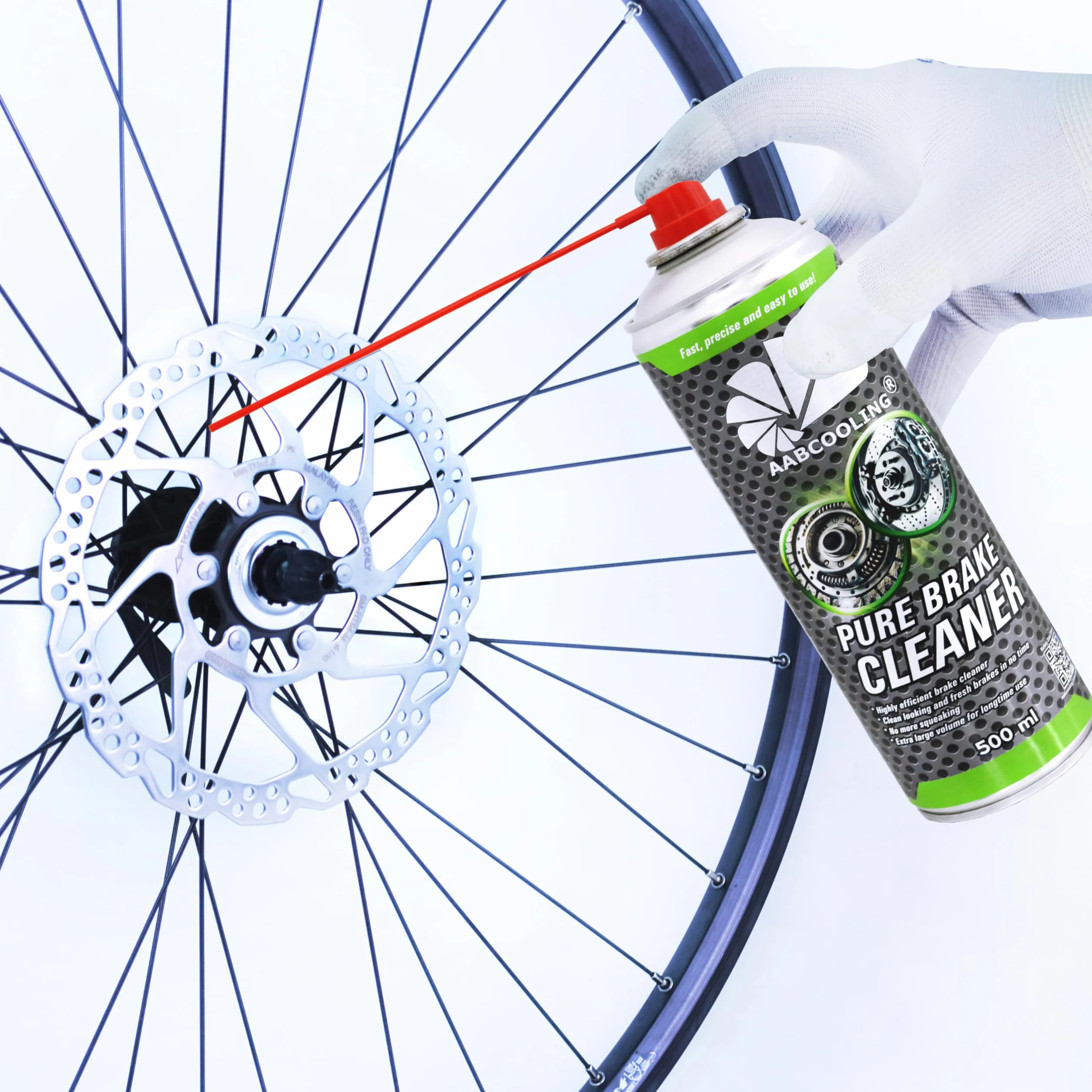 24x AABCOOLING Spray Limpiador de Frenos 500ml Desengrasante Rápido, Limpia y Desengrasadiscos discos, pastillas, pinzas, Reduce chirridos, Limpiador de llantas (polvo de freno), Detailing sin manchas