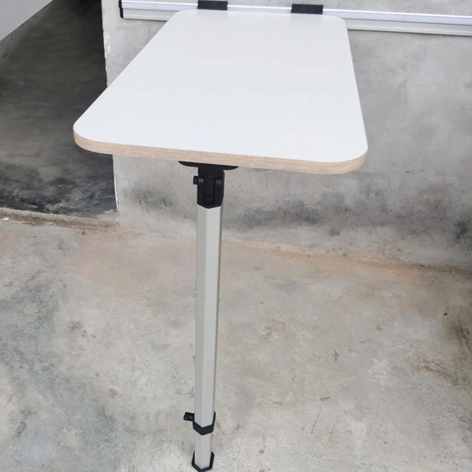 Pata De Mesa Extraíble Y Riel Deslizante Para Autocaravanas Y Yates, Pata De Mesa Plegable 51,5-78 cm Telescópica Para Autocaravanas Rieles Guía De 50 cm Soporte De Base Para Mesa De Autocaravana