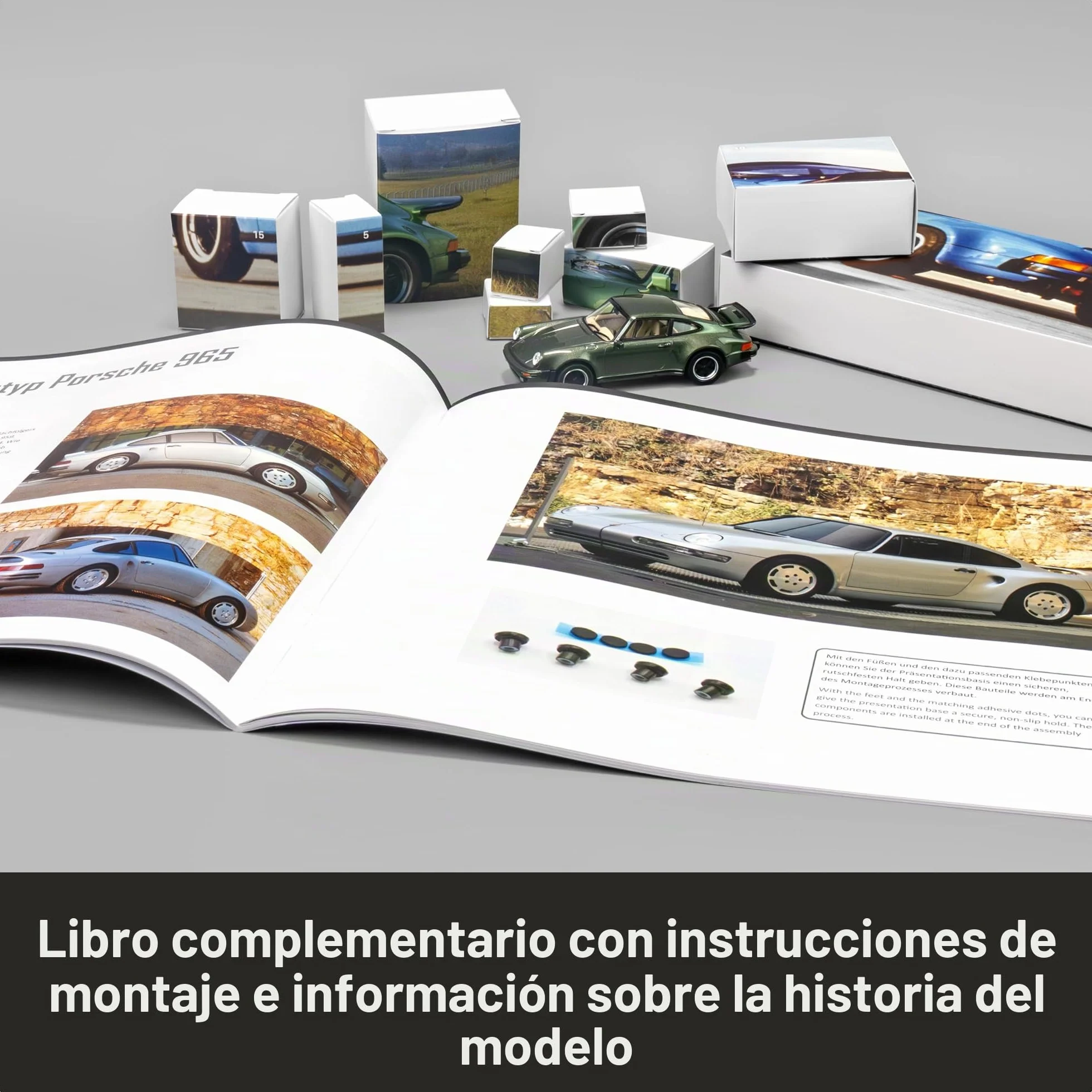 FRANZIS Calendario de Adviento Porsche 911 Turbo 67233 escala 1:43 módulo de sonido libro 52 páginas