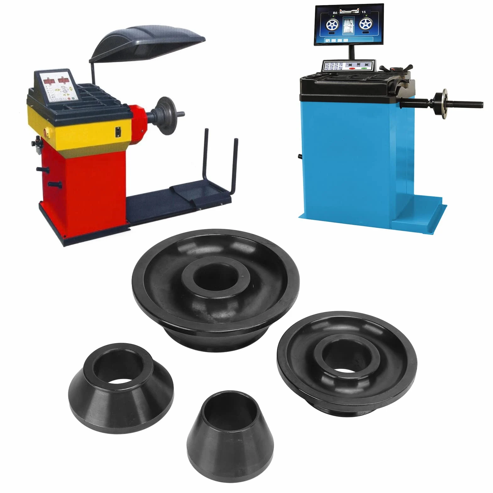 Juego de Conos Cónicos Equilibradores de Ruedas de 4 Uds., Herramienta de Reparación de Neumáticos de Diámetro de Eje de Acero Al Carbono de 36mm para Camión SUV para Eje de 36mm, para Camiones SUV