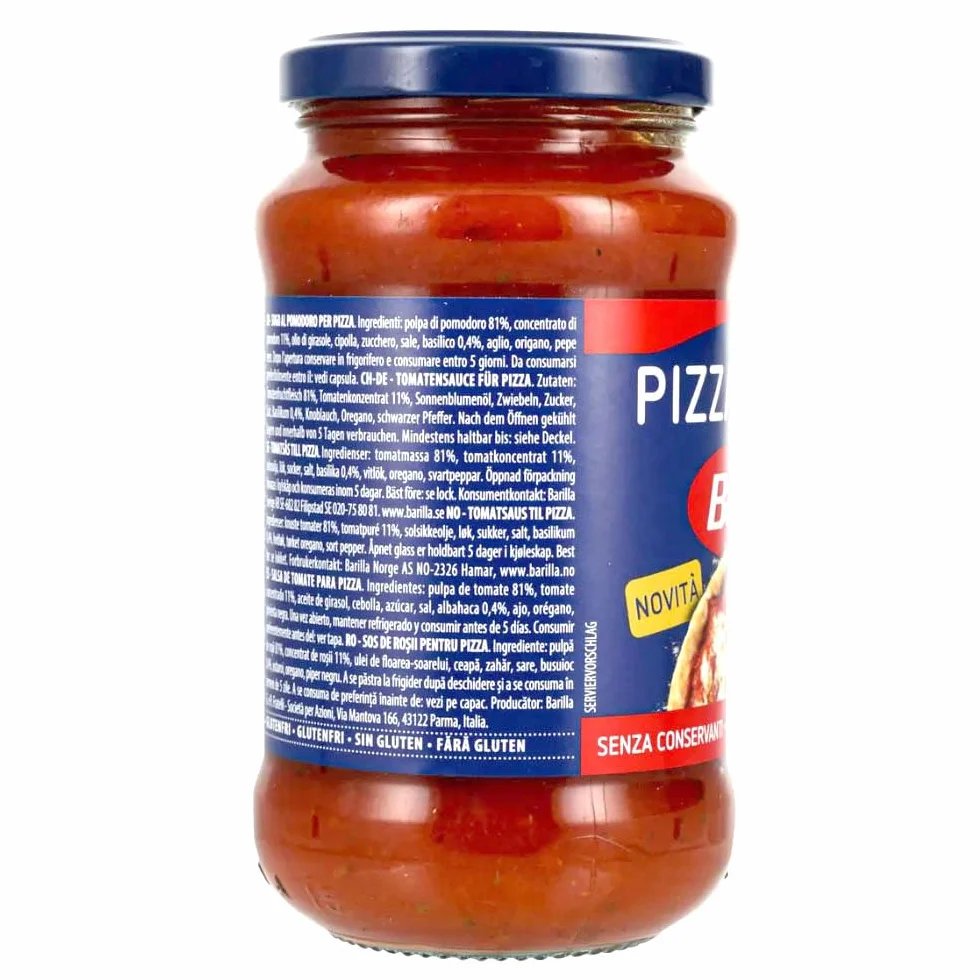 Barilla Salsa de tomate para pizza frasco 400 g