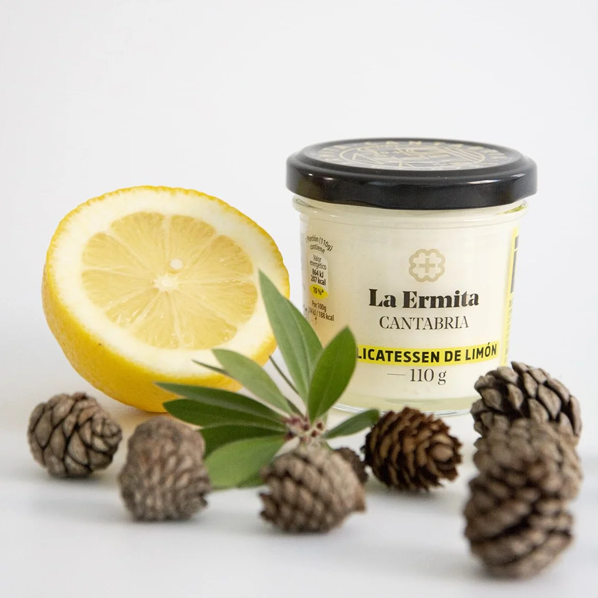 LA ERMITA Delicatessen de Limón, Postre Lácteo Cremoso, Sin Gluten, 110 g Pack 6