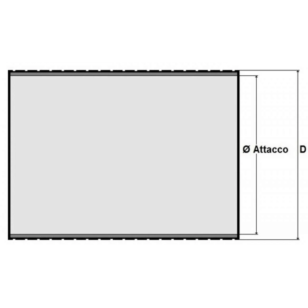 Tubo Flexible de acero galvanizado para descarga Motor 80 x 85 mm (rollo 6 MT) de AMA