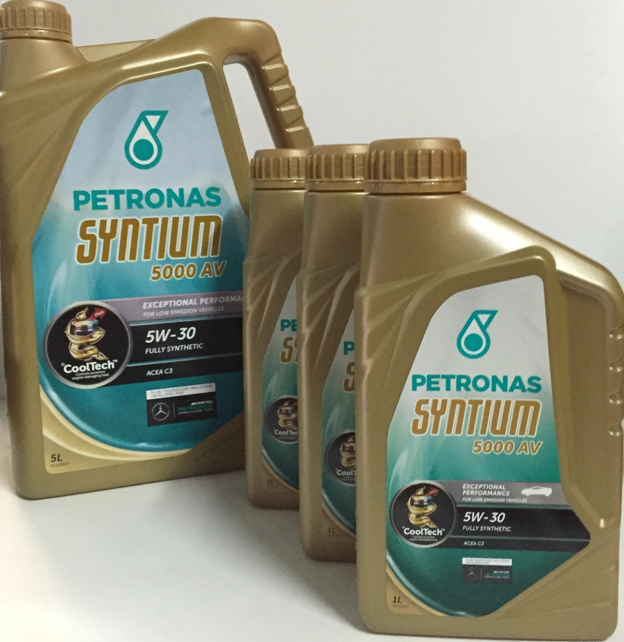 Aceite de Motor PETRONAS SYNTIUM 5000 AV 5W-30 8 lts (5x1 lt + 3x1 lt)