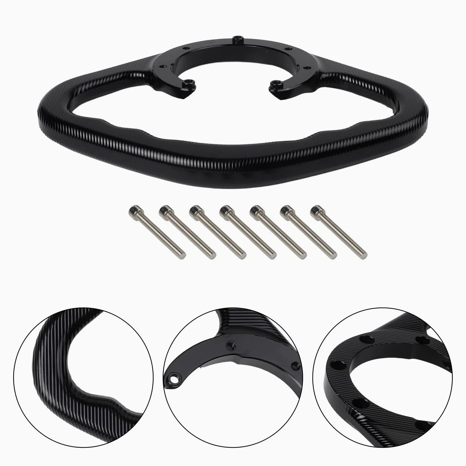 Barra de agarre para depósito de moto de aleación de aluminio CNC, mango para portaequipajes con agarre, apto para Honda CBR600 F4i/F4/F3/F2 (1991-2008), CBR900RR, CBR929RR, RC51, VTR 1000, CBR1000RR