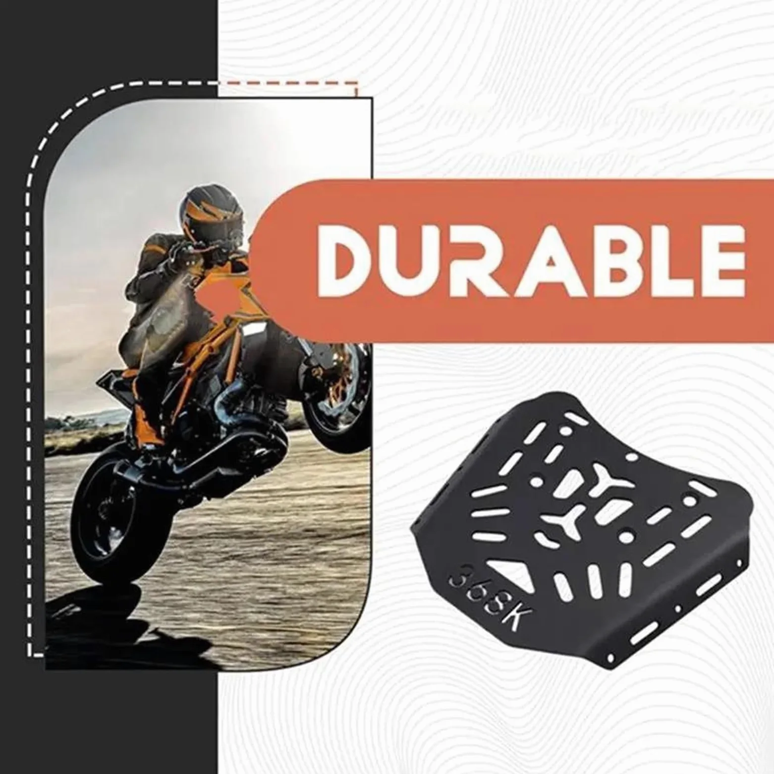 Portaequipajes Soporte Trasero para Equipaje Soporte para Productos Motocicleta para Zontes 368K