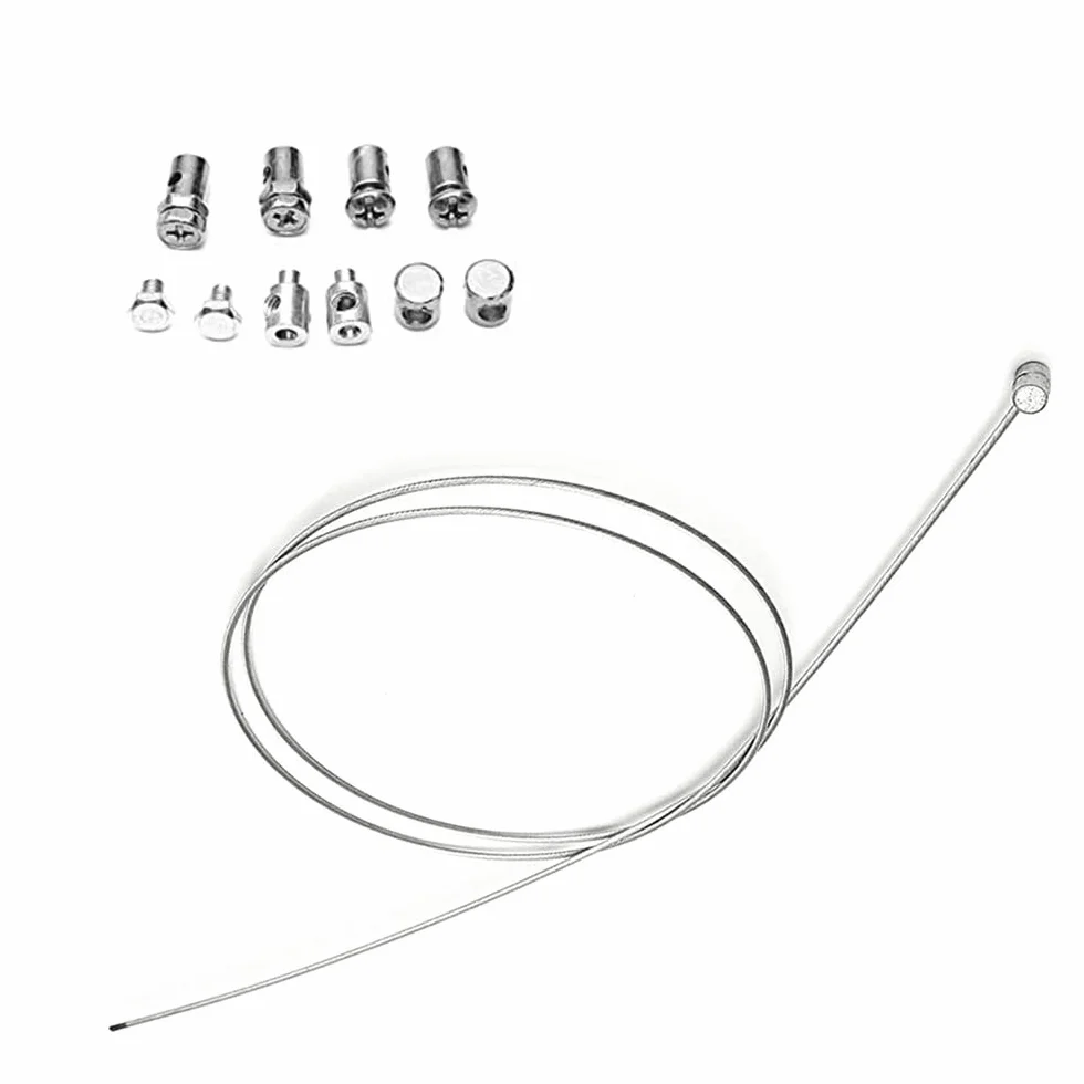 Juego de reparación de cables universal, juego de reparación de cable universal, juego de reparación para motocicletas de emergencia, cable de freno con pezón, piezas universales