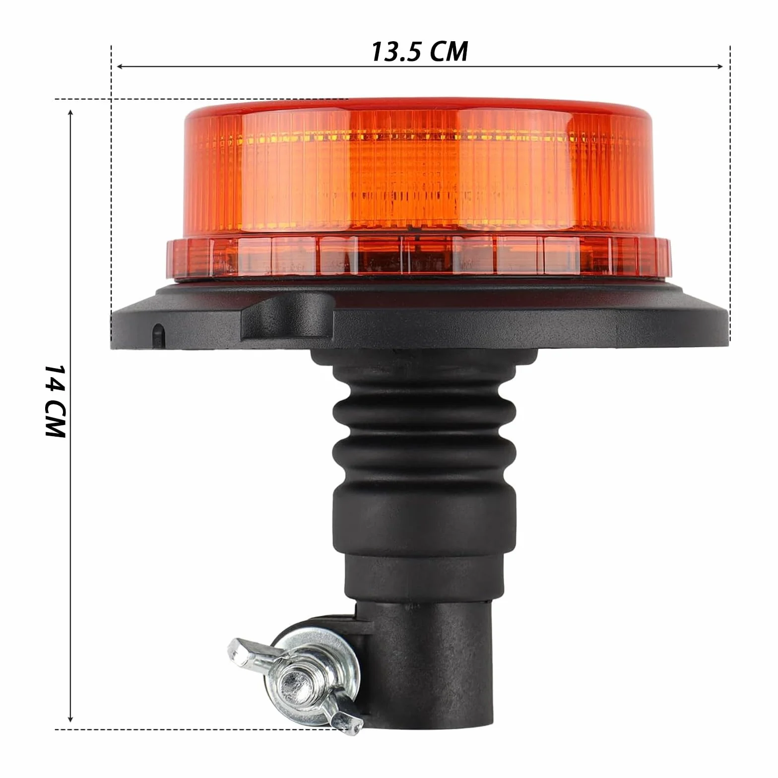 Luz Estroboscópica LED Ámbar 24 LED 3 Modos para Tractores Maquinaria Agrícola
