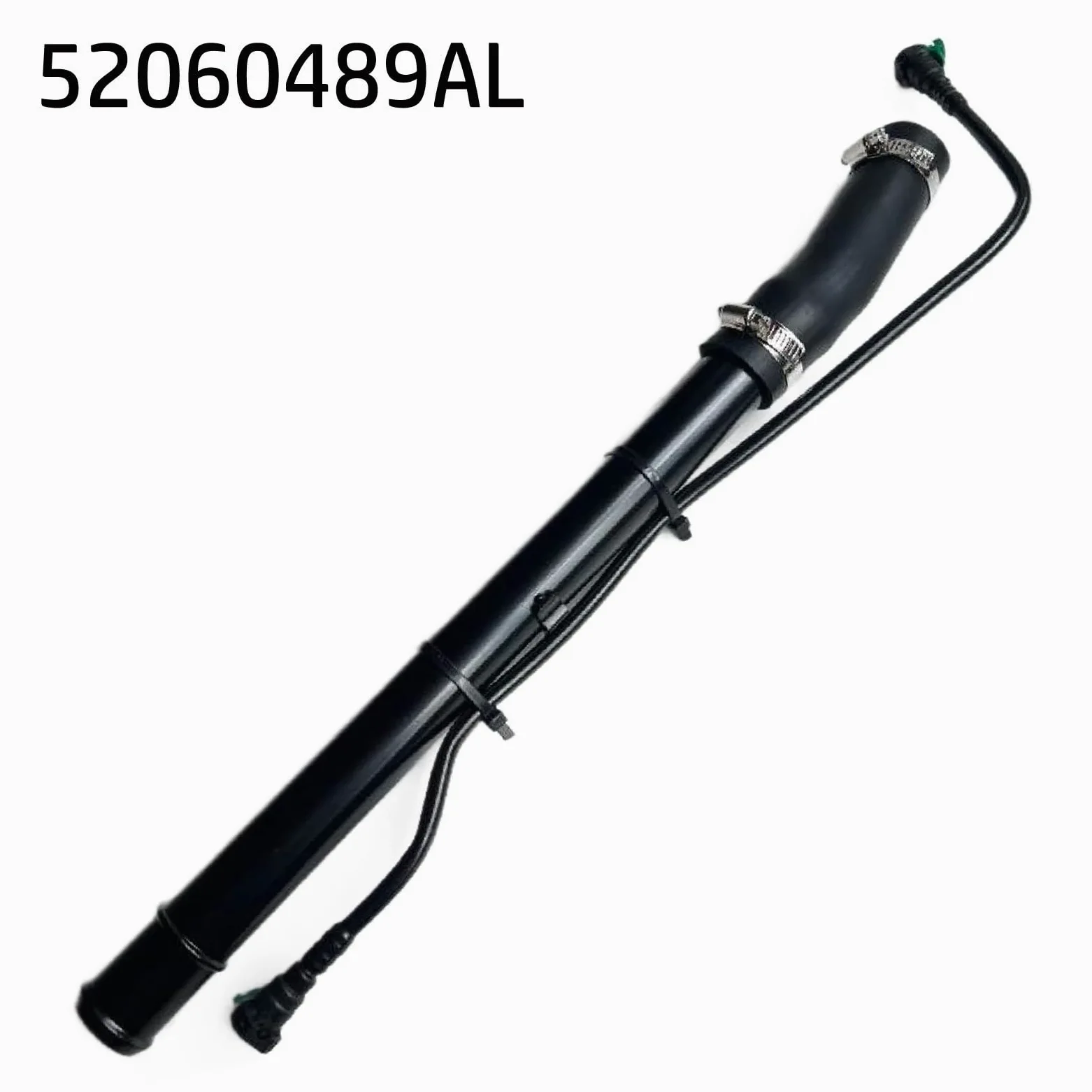 Tubo de Cuello de llenado de Combustible para Jeep para Wrangler 2012-2019, Entrada de plástico de Repuesto Directo Compatible con 52060489AL 52060489AK restaura la Seguridad de Combustible
