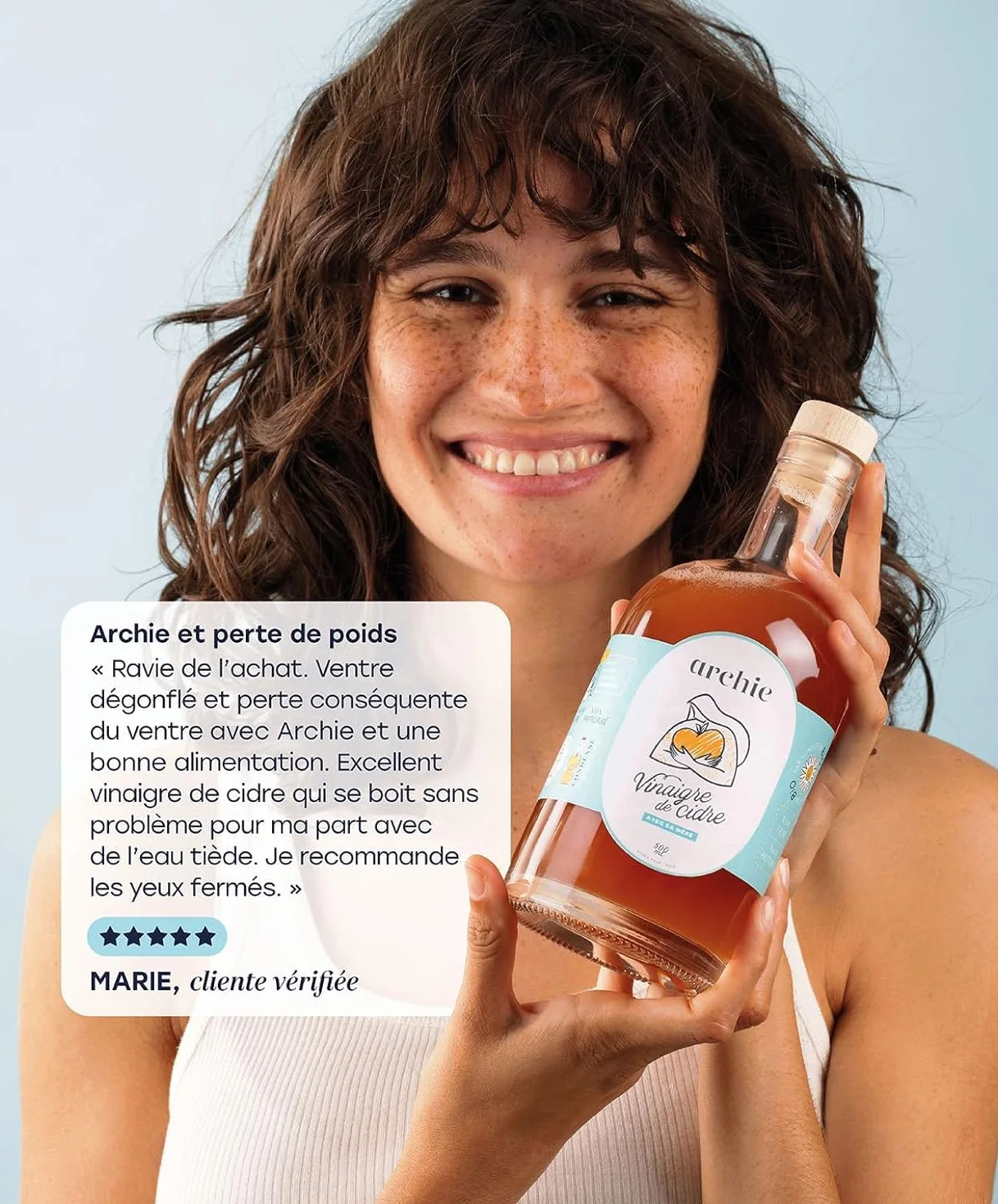 Archie vinagre de sidra de manzana orgánico 1 mes