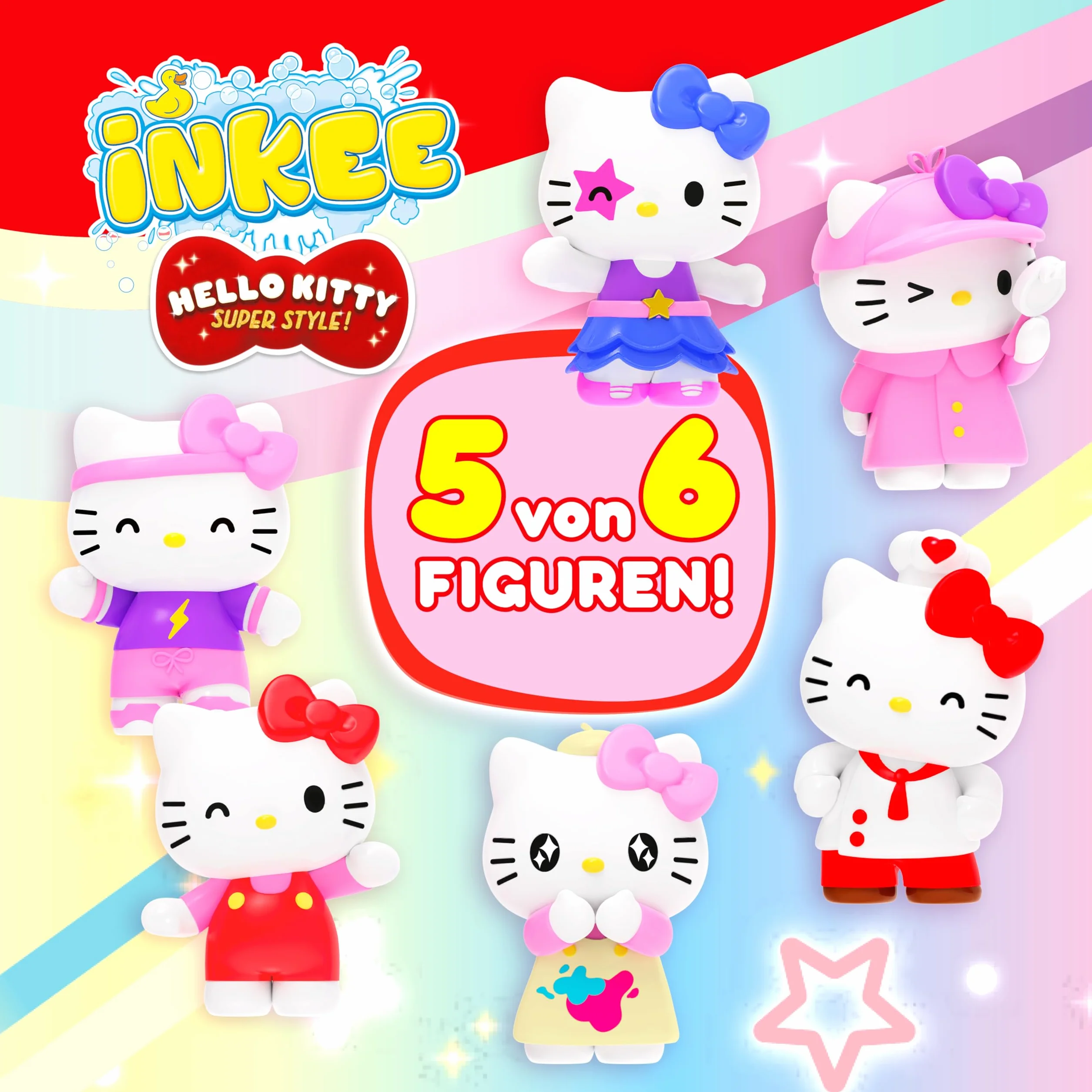 Hello Kitty bombas de baño infantiles 5-pack sorpresa coleccionables 80g sandía aceite jojoba rosa rojo