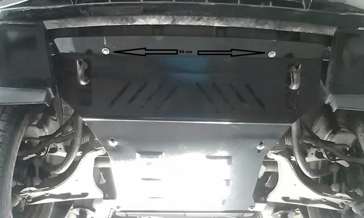 Protección metálica bajo motor compatible con Mitsubishi Pajero 4 (V80, V90) - (2007-2021)