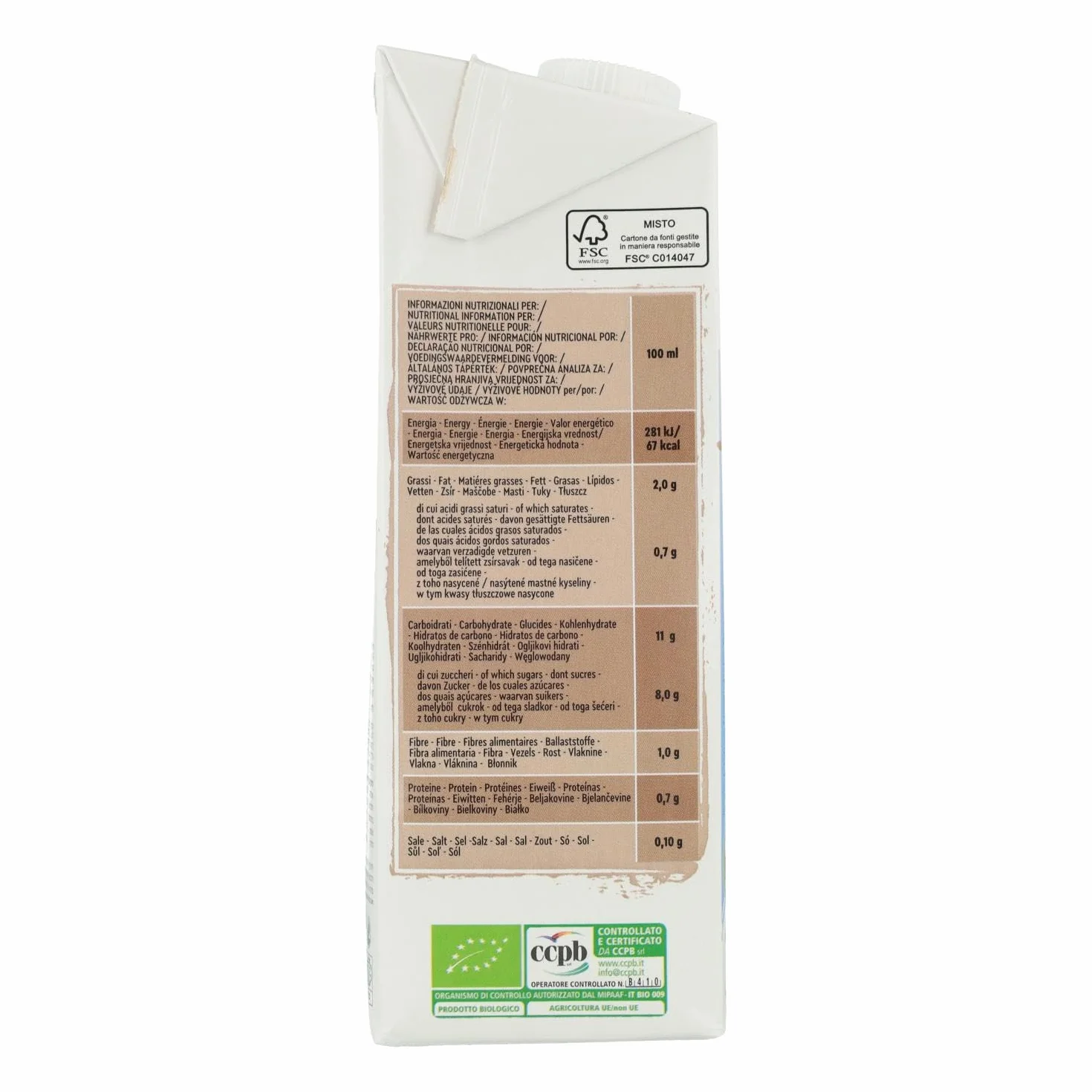 LECHE ARROZ CHOCO 1L