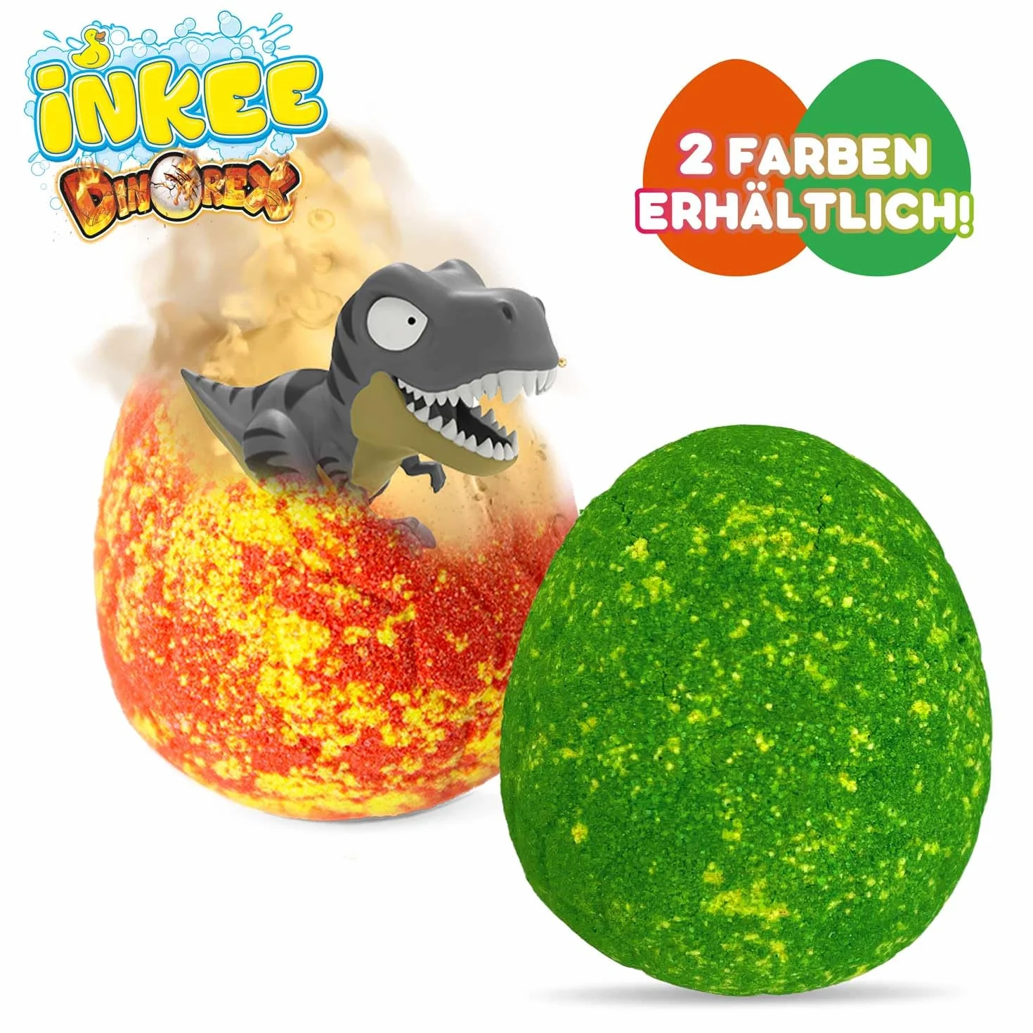Bomba de baño infantil dinosaurio sorpresa 100g melocotón aguacate relajante