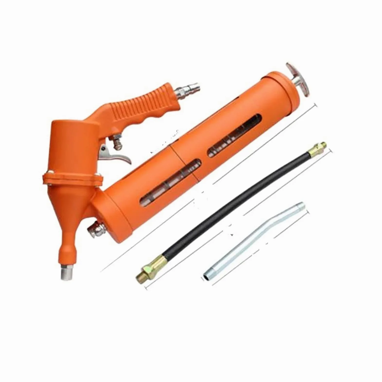Pistola neumática de Mantequilla para tragaluces, Juego único, Juego Uniforme, Pistola de reabastecimiento de Combustible para locomotoras de excavación Boquilla engrasadora engrasadora(1)