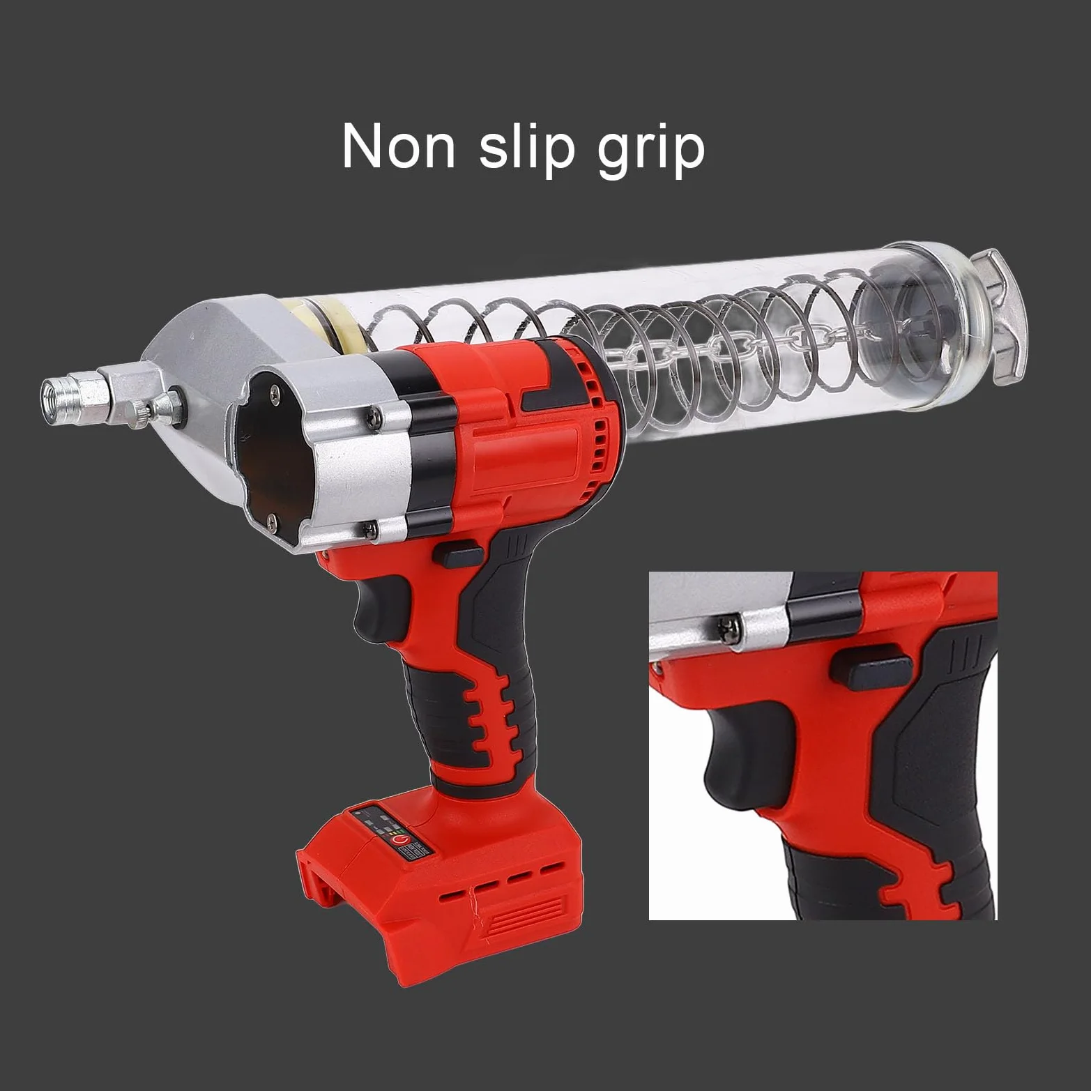 Kit de Pistola de Engrase Eléctrica con Batería de 12000PSI para Taller Inalámbrico B4 y Uso en Fábrica Material ABS Ligero