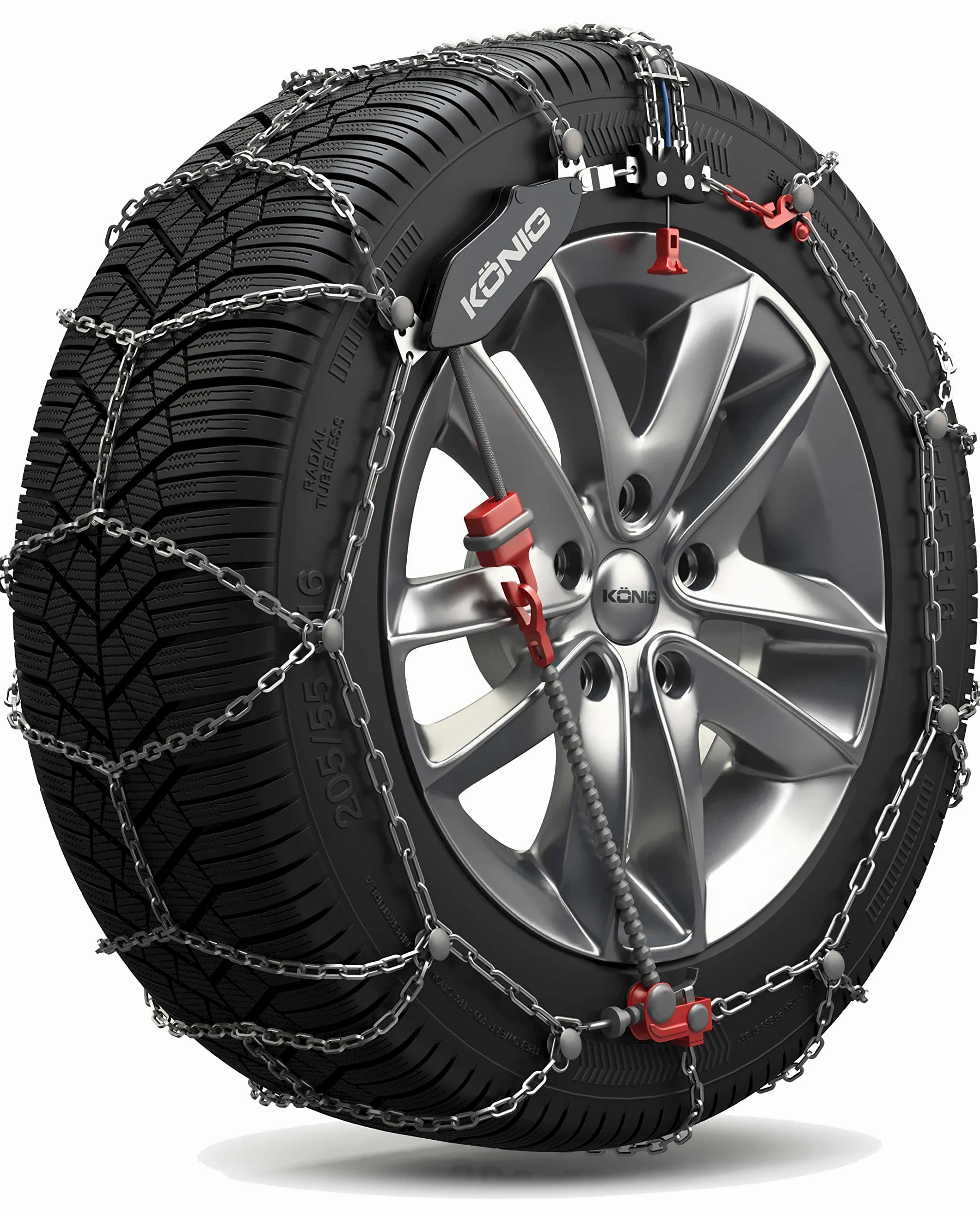 KÖNIG CS-9 103 - Cadenas para la nieve, 2 piezas