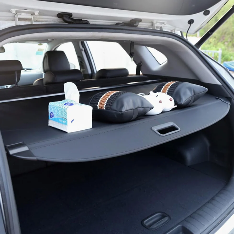 XENITE Coche Retráctil Cubiertas De la Carga Maletero Cubierta Cargo Cover para Volvo XC90 2016-2020 2021 2022 2023 2024 Protectora Interiores Almacenamiento Accesorios,Blackstyle