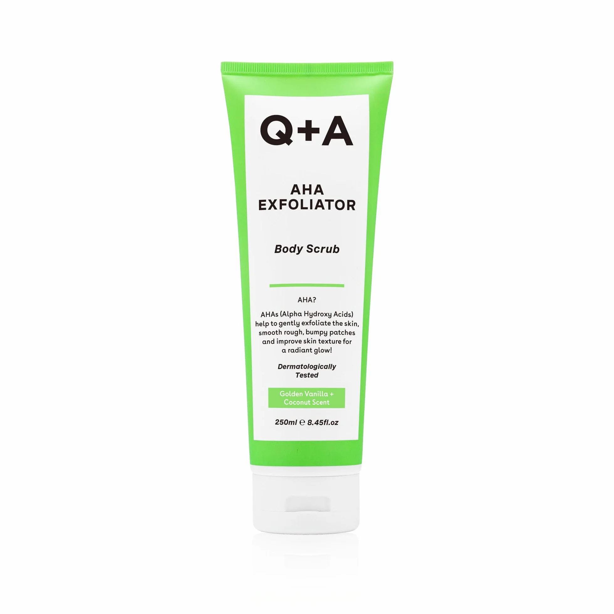 Q+A Exfoliante Corporal AHA 250 ml Ácido Láctico Glicólico