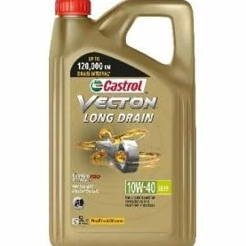 Castrol Vecton Aceite de motor de drenaje largo 10W-40 E6/E9 para camiones y autobuses, 15 litros
