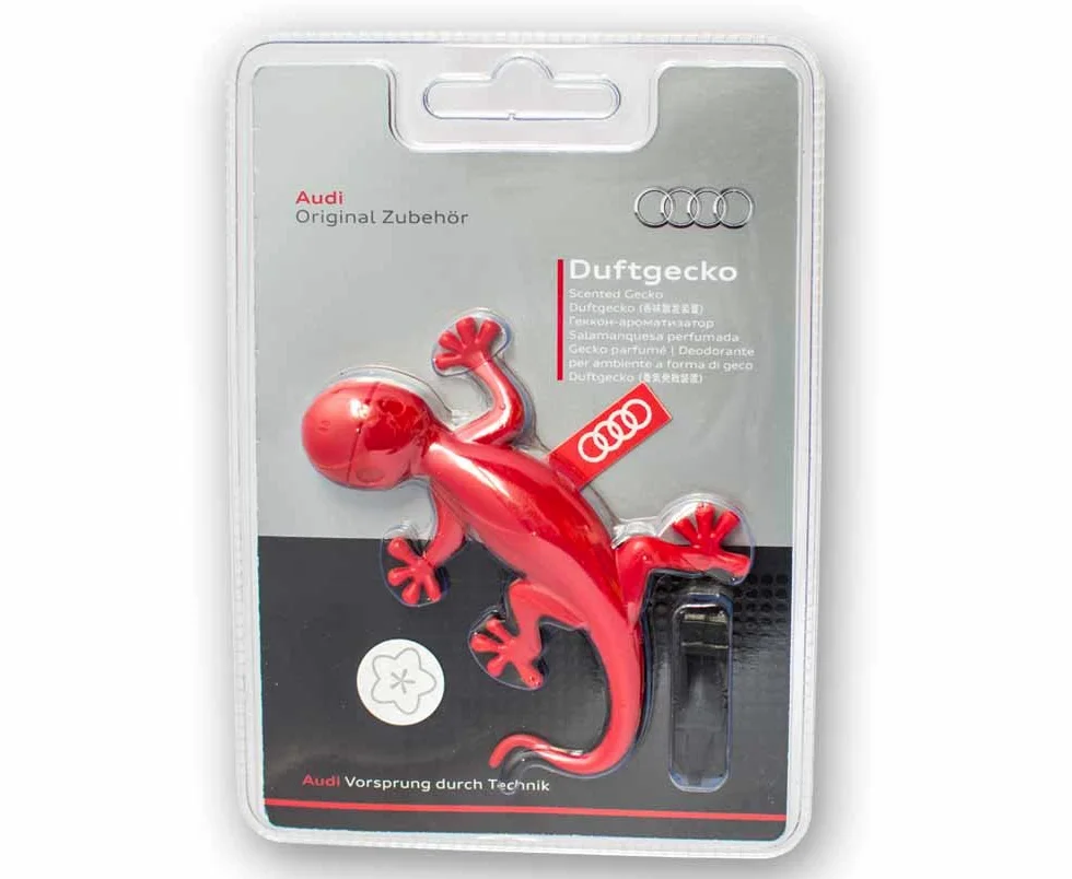 Audi® Original Gecko Ambientador, Rojo, Fragancia Floral (000087009B)