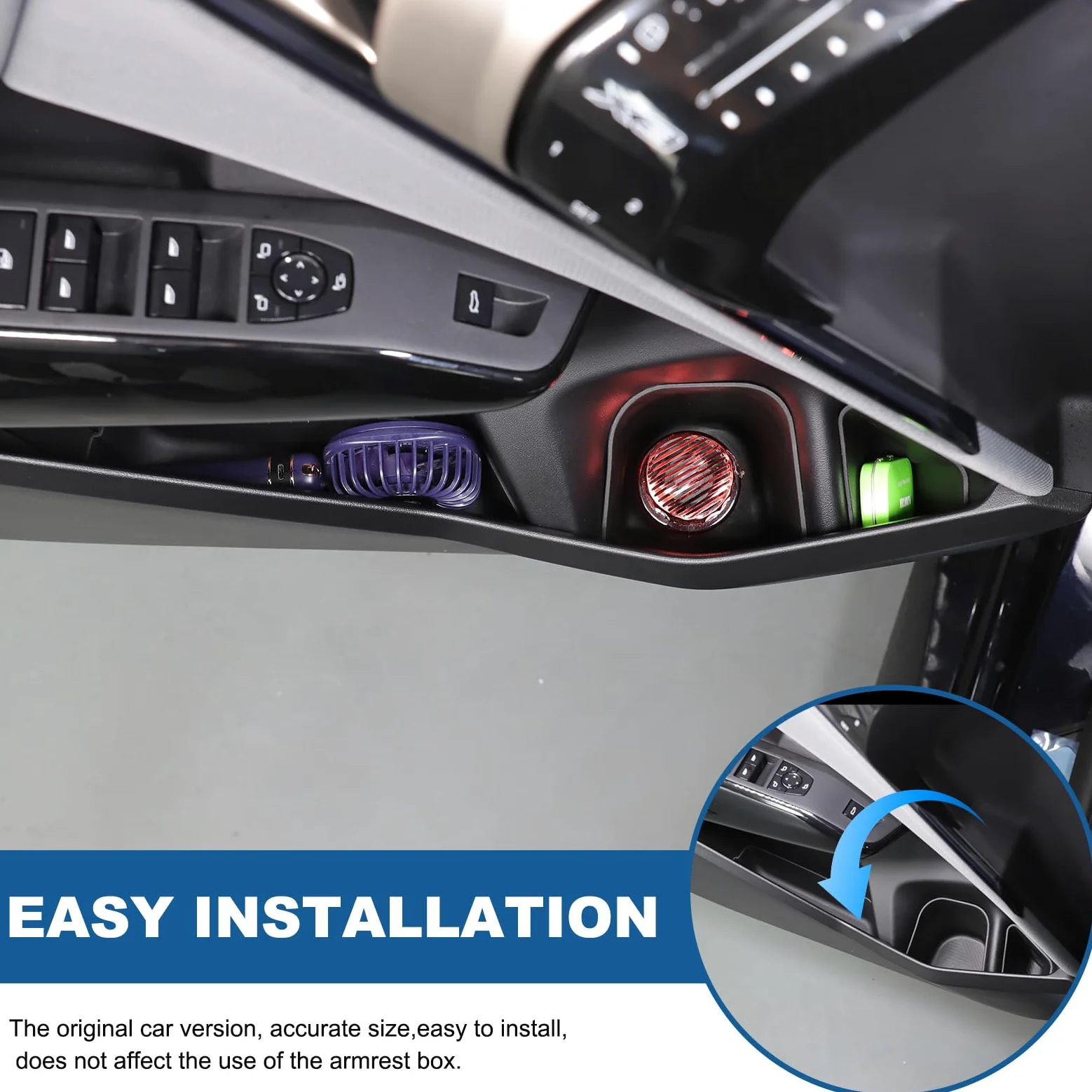 PIUGILH Caja de almacenamiento para puerta delantera de coche adecuada para BMW X3 2025, caja organizadora de puerta de coche para BMW X3 G45 accesorios, juego de 6 organizadores de cenicero de puerta