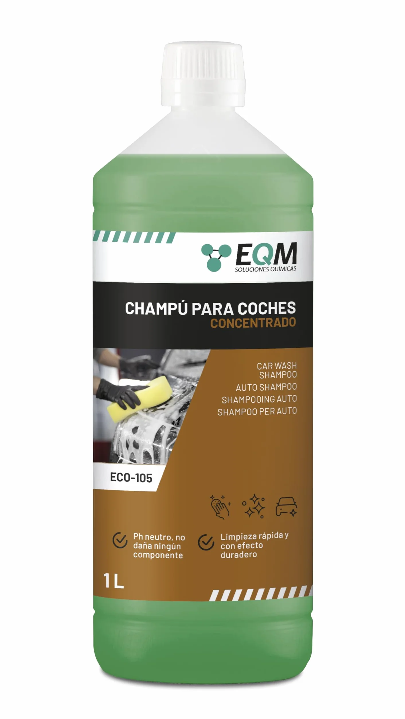 Champú Concentrado para Coche ECO-105 1L pH Neutro
