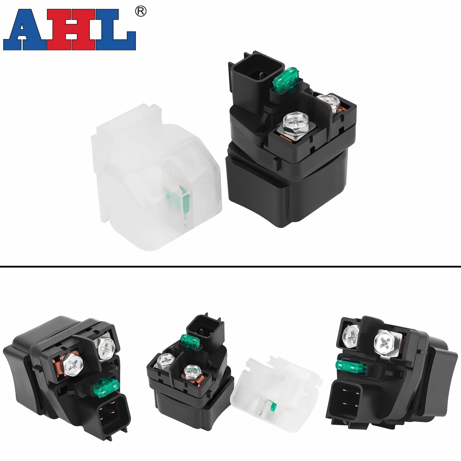AHL Motocicleta Relé de Arranque Solenoide para Suzuki LTA400FQ King Quad 400 4x4 Anniversary Edition FS/AS 2009 ATV