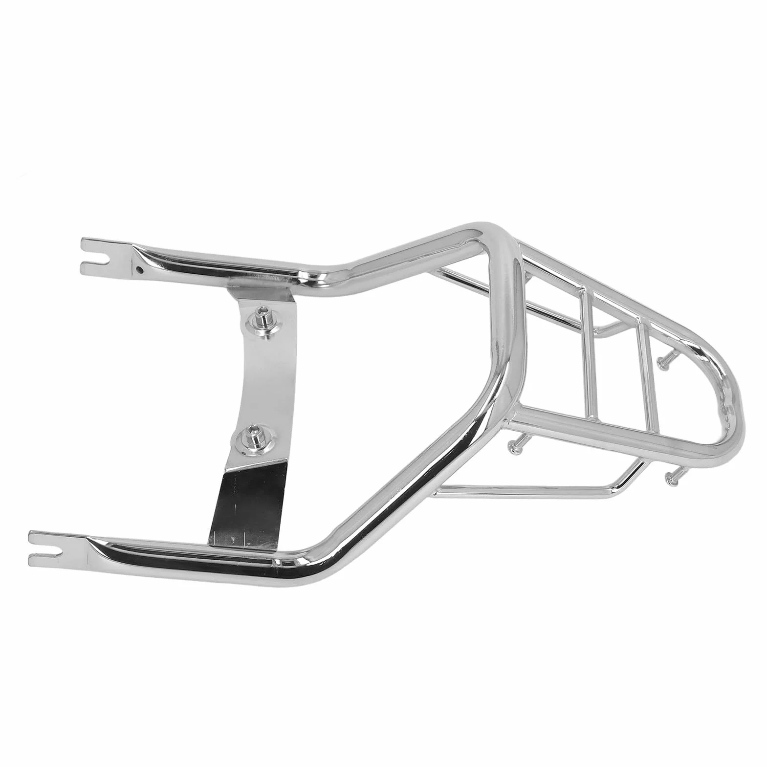 Yosoo Health Gear Portaequipajes Trasero, Portaequipajes Cromado de Acero Al Carbono para Monkey 125 2018 2022, Estante de Almacenamiento Duradero con Pasamanos para Motocicletas
