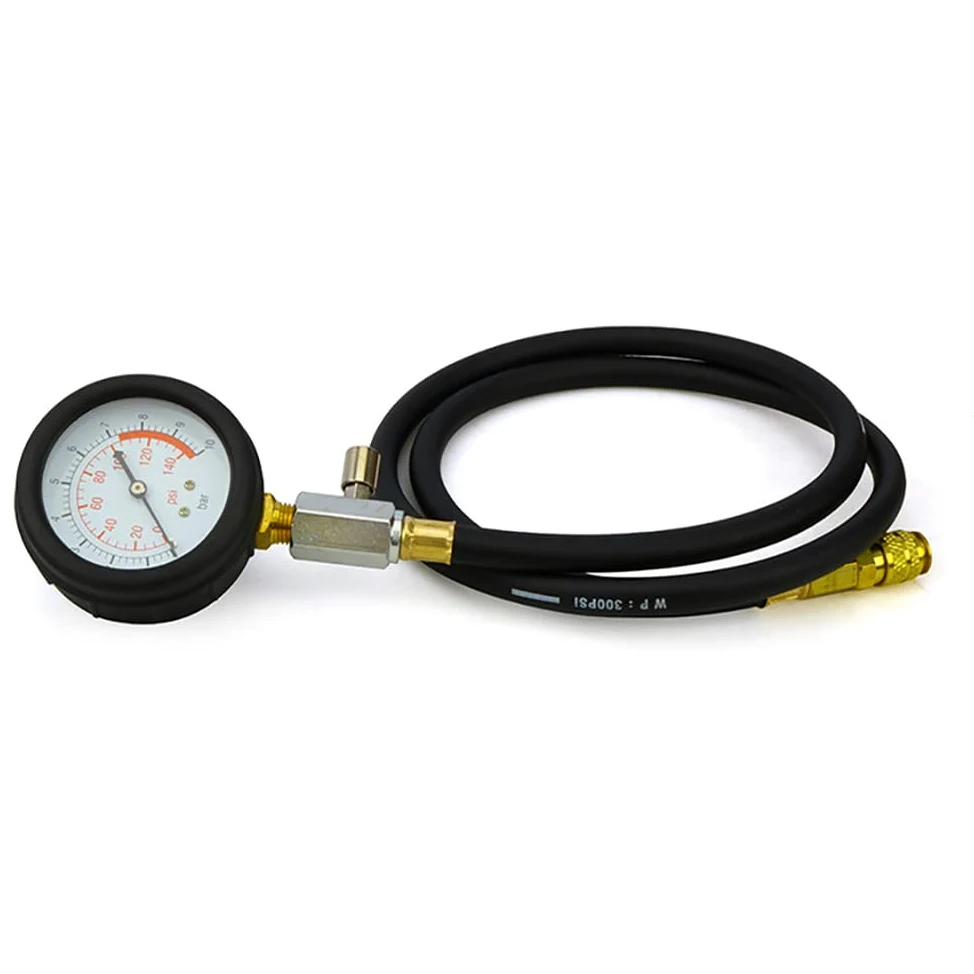 Juego de 13 comprobadores de presión de Aceite para Motor, medidor de presión de Aceite para reparación de automóviles, Herramientas de detección de Aceite de 0 a 140 PSI