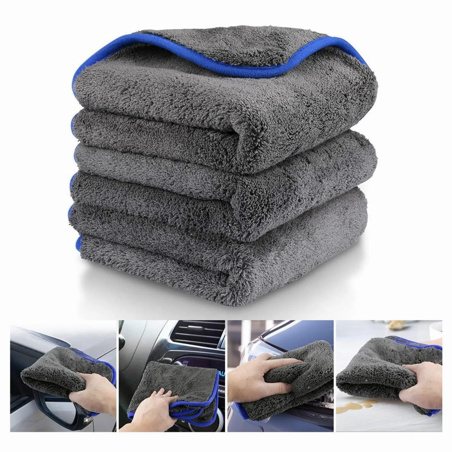 Paño para automóvil Toalla de lavado y secado Limpieza de automóviles para herramientas Suministros Accesorios de ropa Detalles Microfibra Productos para el cuidado del automóvil Limpieza interior u