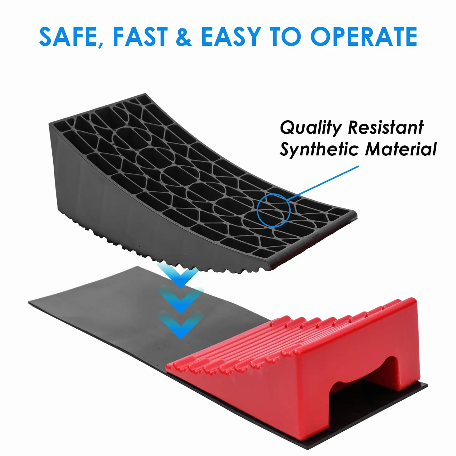 KATSU Tools Rampas Niveladoras para Caravanas, Bloques 13,5 Toneladas, Resistentes para Autocaravanas