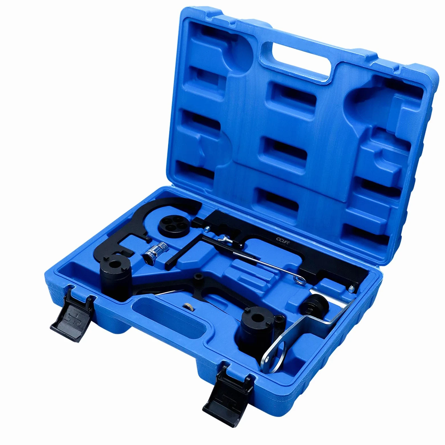 CCLIFE Juego de herramientas de ajuste de motor con bloqueo de eje de levas y herramienta de bloqueo de árbol de levas con pasador tensor de cadena – compatible con modelos BMW N47 N57 N47S N57S Serie