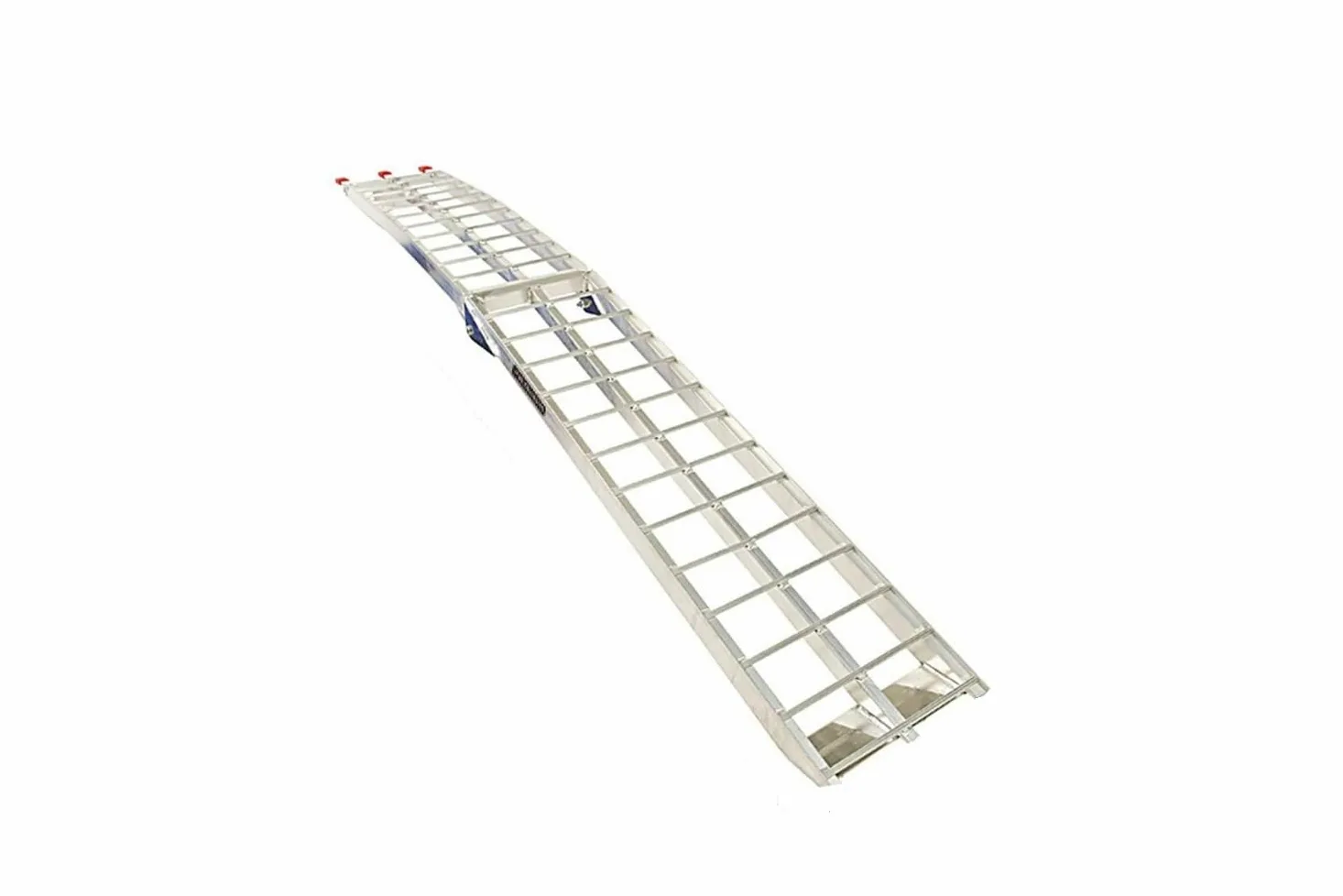 UNITRAILER Rampa de Carga Plegable de Aluminio 221 cm 340 kg ALR002 | Aluminio anticorrosivo con correa de seguridad. Para cargar motos, quads y cortacéspedes en remolques y furgonetas.