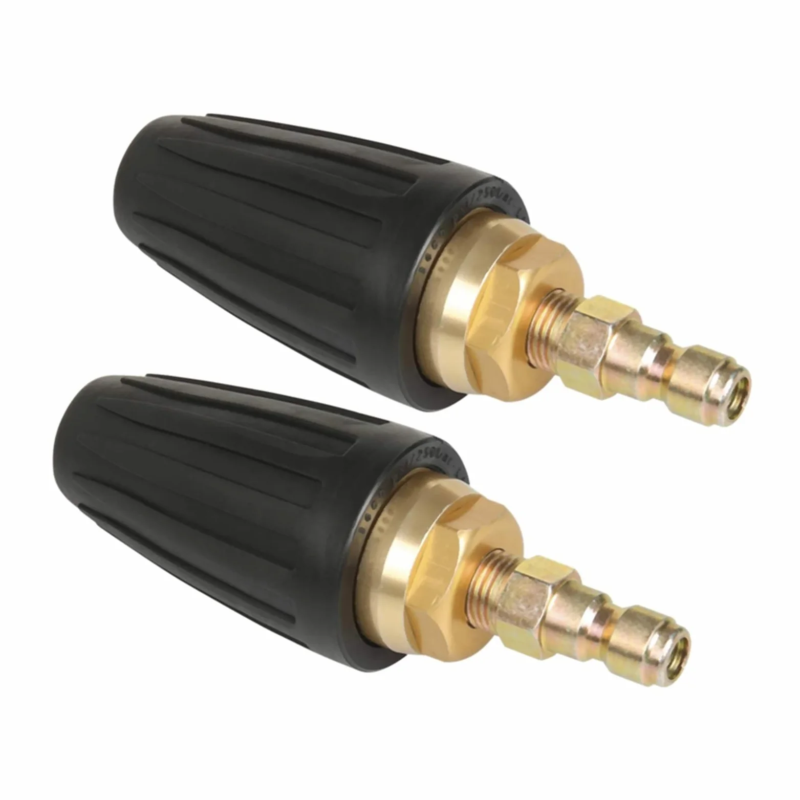 XENITE Boquilla de inyección de Combustible 2X Boquilla De Turbo De Lavadora De Presión Universal para Accesorios De Salida De Alta Presión Rotario 3.0 Orificio 1/4 Pulgadas 3000 PSI