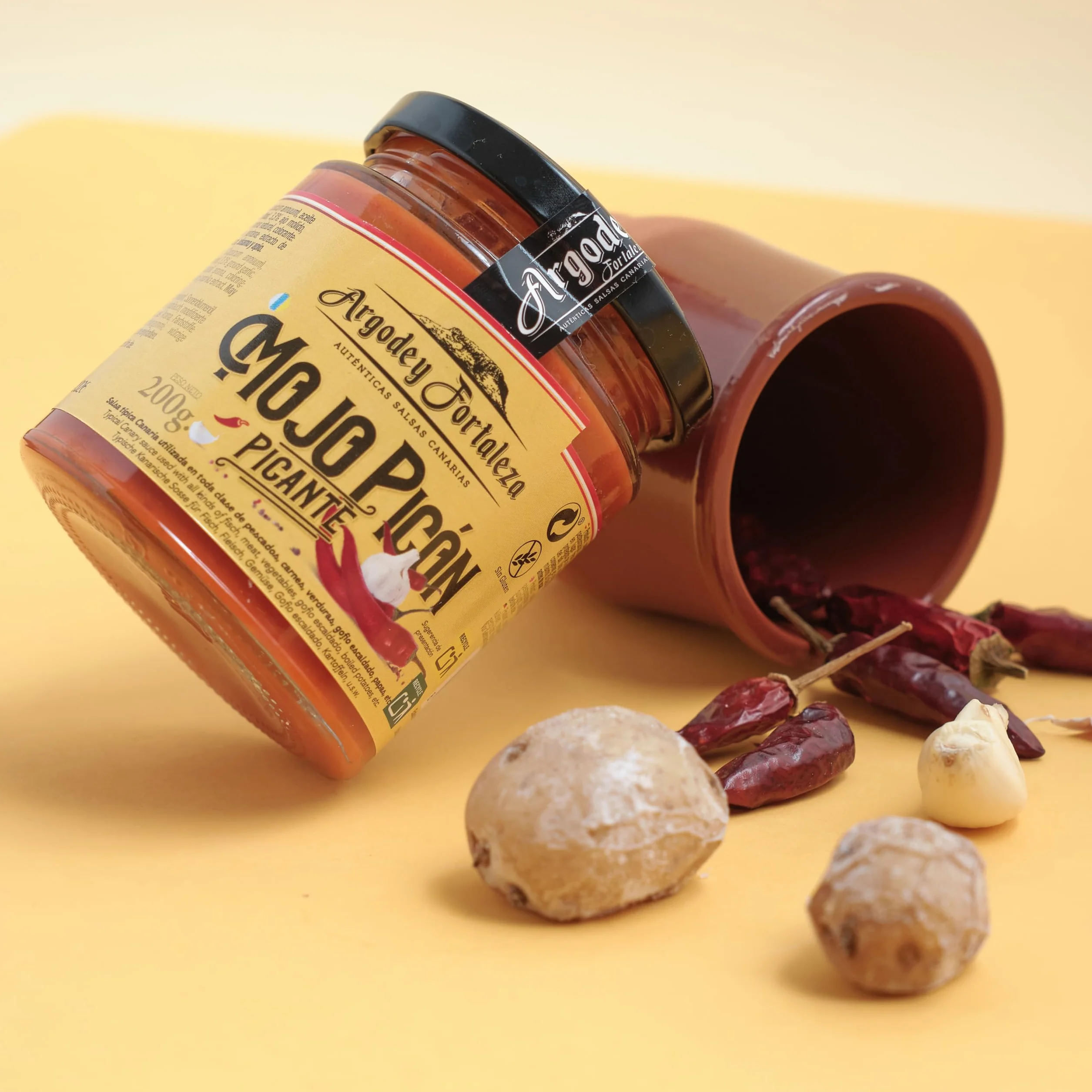 Argodey Fortaleza Mojo Picón Picante 200g - Autentica Salsa Canaria para Untar