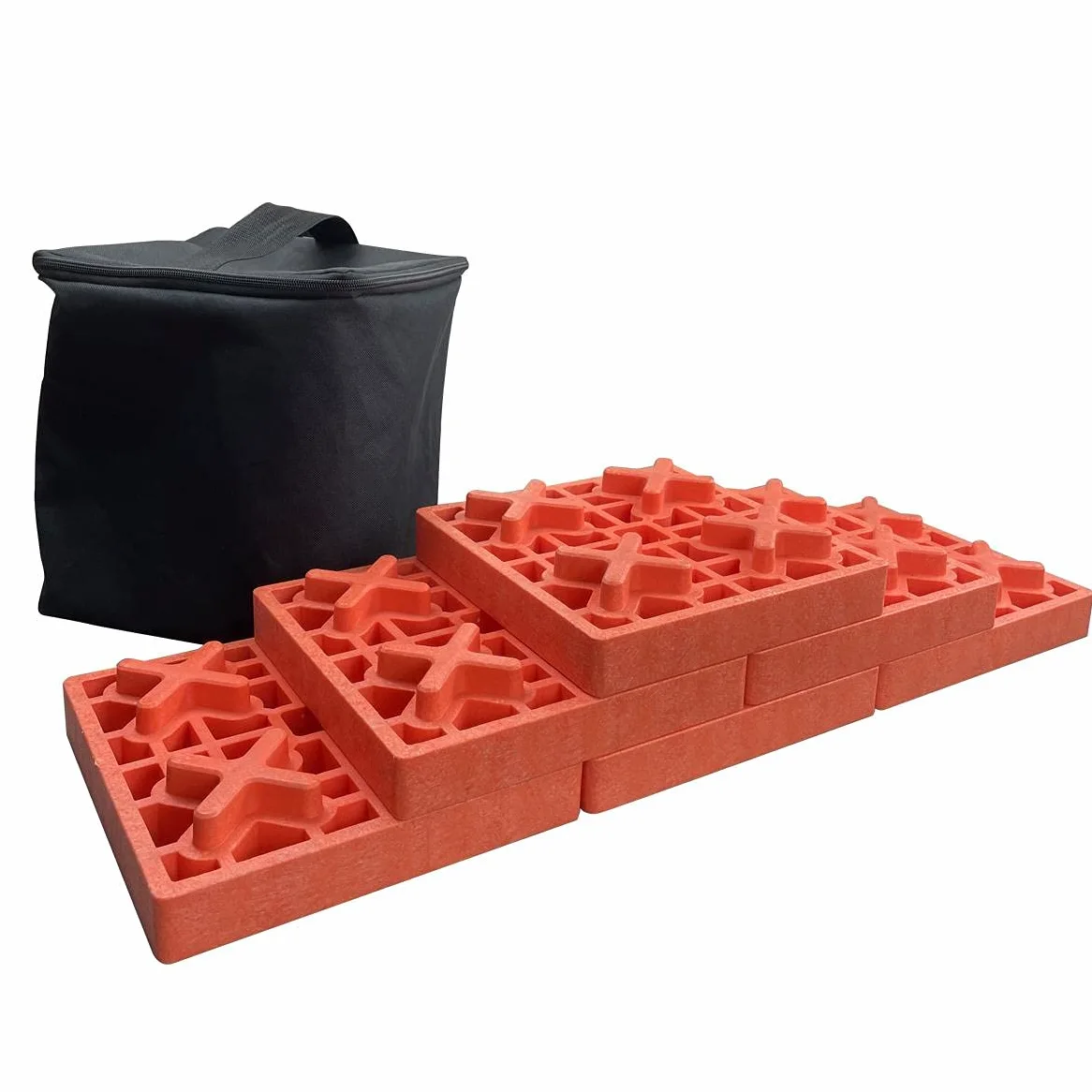 TOPWAY 6 Piezas Bloques de Soporte para Rueda de Coche, Nivelación para Caravanas de Servicio Pesado