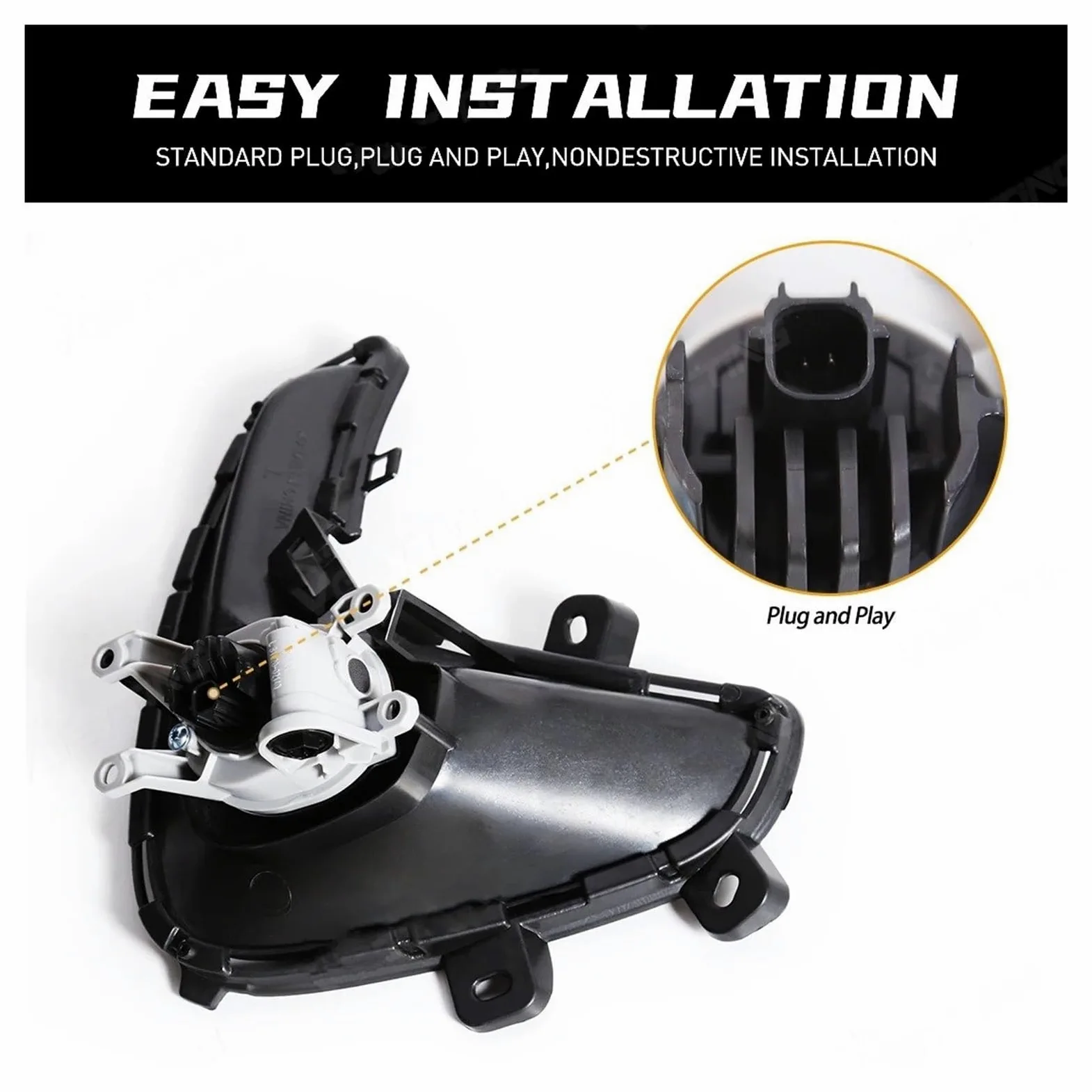 Faros Antiniebla Delanteros Para Toyota Para Yaris Para Vios 2020-2022 Faros Antiniebla LED Faros DRL Luces Diurnas(LED White)