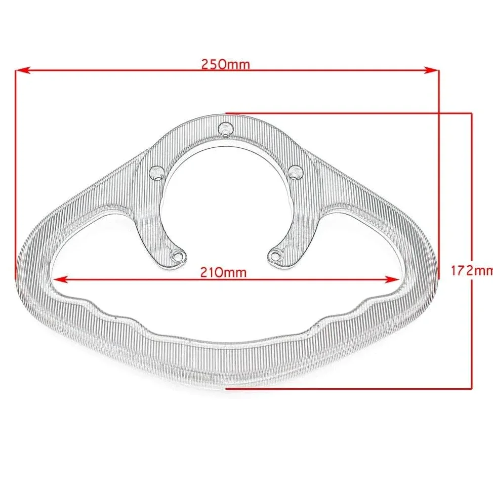 Asa Agarre Pasajero Motocicleta para Suzuki GSR 600 750 GSX-S 750 1000 F SV 650 A GW250 DL650 XT DL 1000 Reposabrazos Tanque Combustible Motocicleta Empuñadura Trasera Pasajero(Negro)