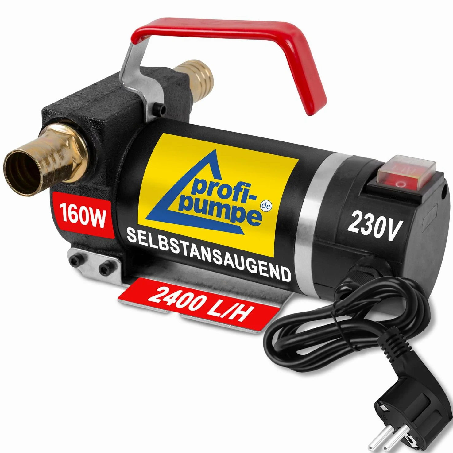BOMBA DIESEL - BOMBA DE TRANSFERENCIA - BOMBA COMBUSTIBLE - BOMBA SUCCIÓN DIESEL "STAR 160-4" kit completo con manguera de 6m, pistola de aluminio y accesorios de calidad - BOMBA TRASVASE GASOIL 230V