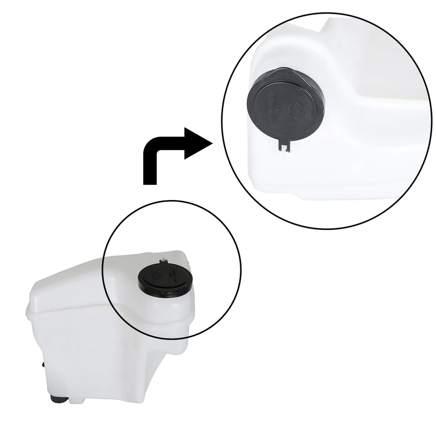 labwork Depósito de líquido para limpiaparabrisas con bomba de repuesto para Corolla Prizm 1998-2002 1.8L 8531502030 TO1288141