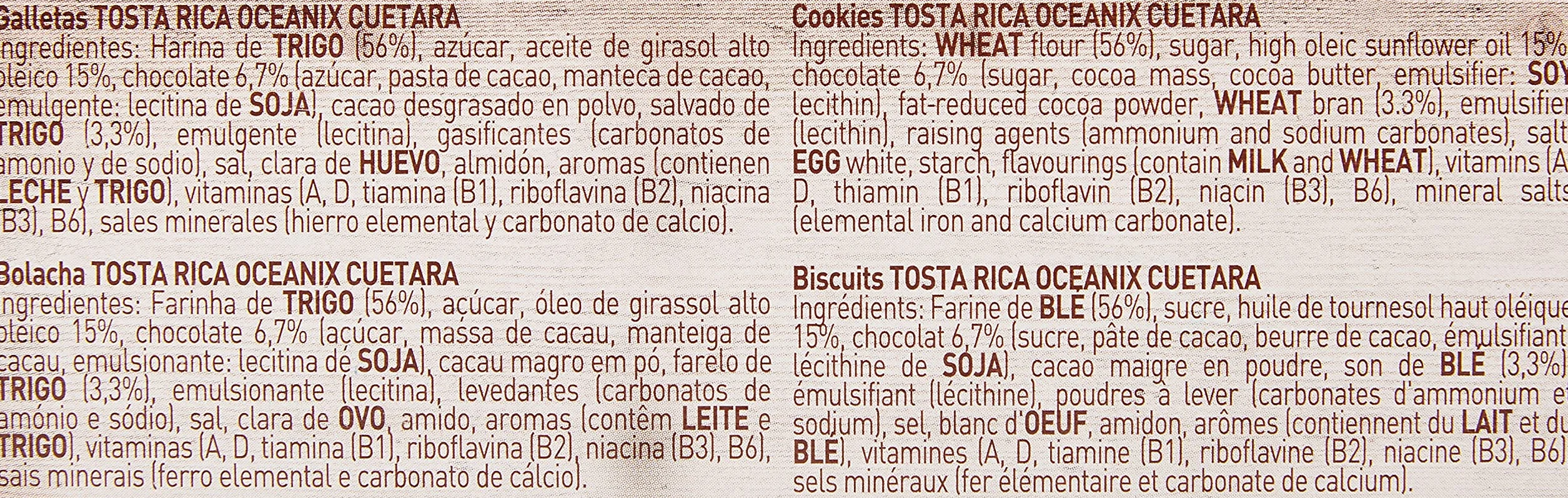 Tosta Rica Oceanix 400g