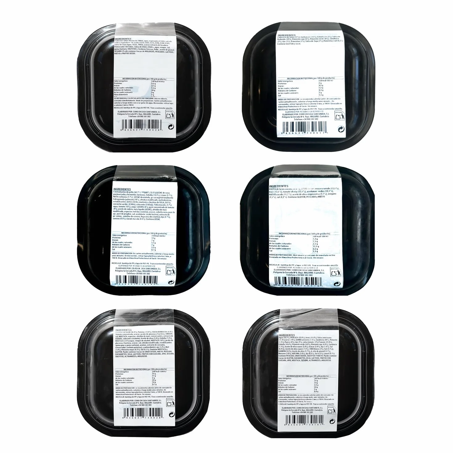 PIDE COMO EN CASA Platos Preparados Listos para Comer Pack 6 x 350 g