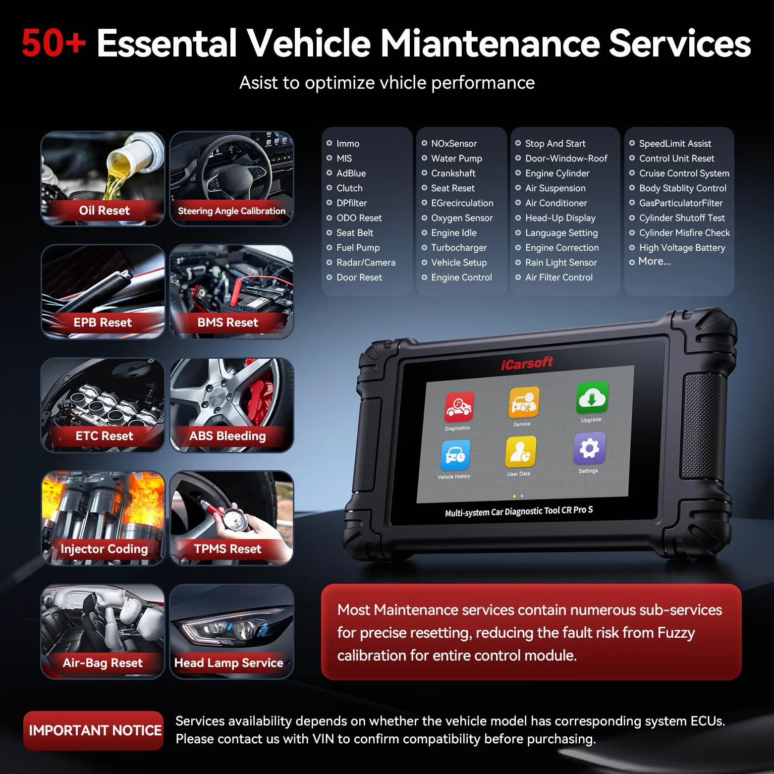 CR Pro S Herramienta de Diagnóstico Bidireccional para Todos los Coches, Codificación ECU para Audi/BMW/VW, Escáner OBD2, Pantalla Táctil/49 Restablecimientos/4000+ Pruebas/Registro de Batería